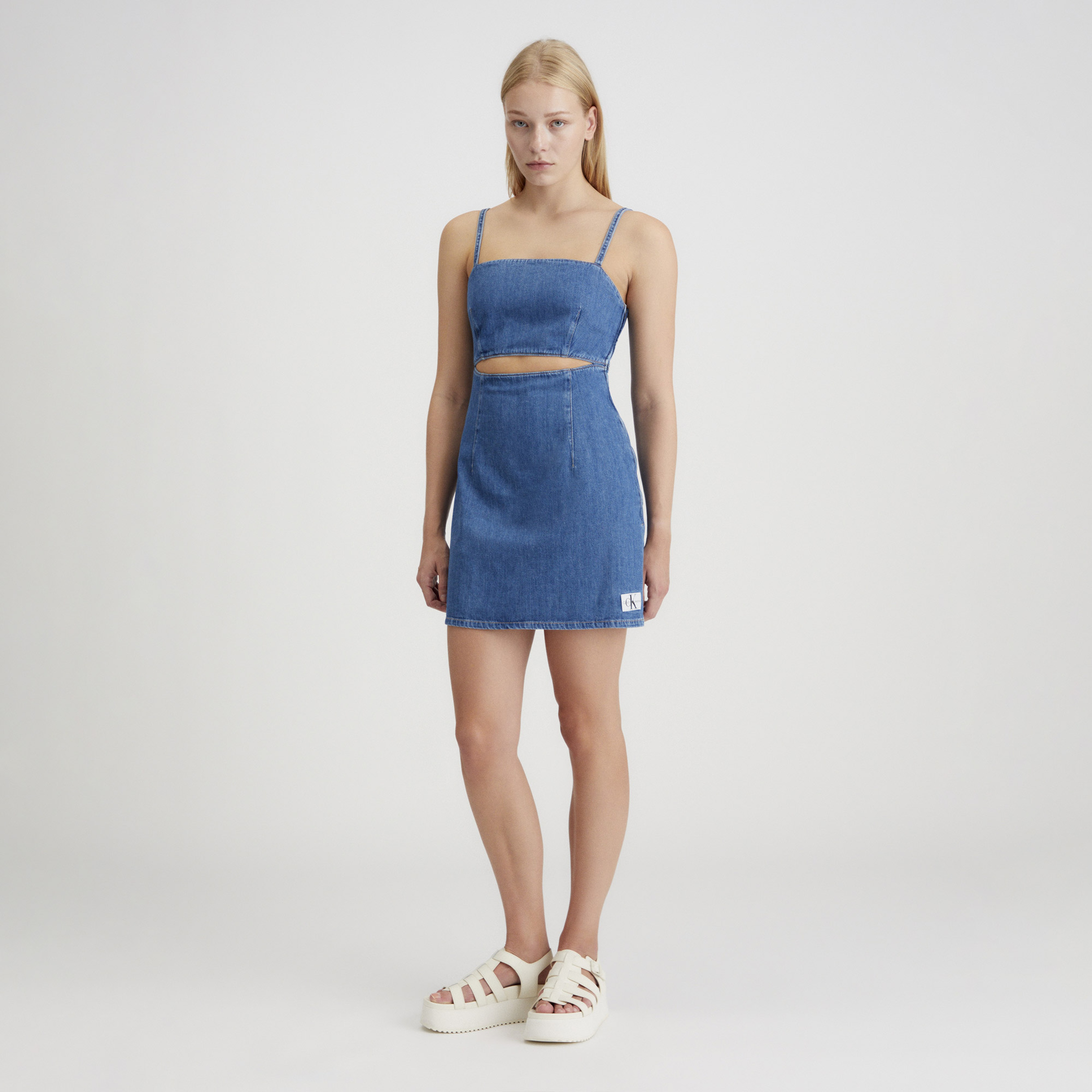 Calvin Klein Jeans Kadın Mavi Elbise