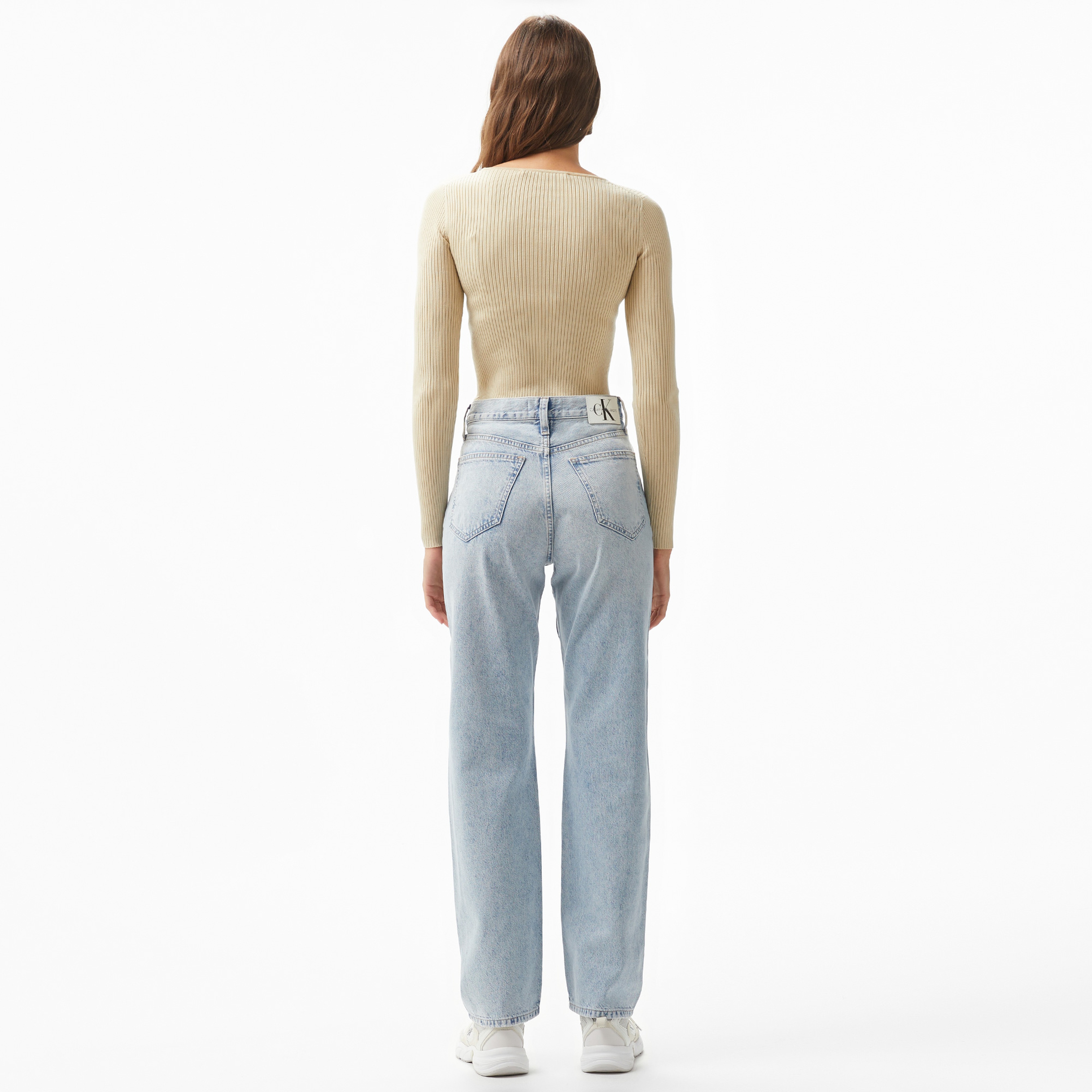 Calvin Klein Jeans Kadın Mavi Pantolon