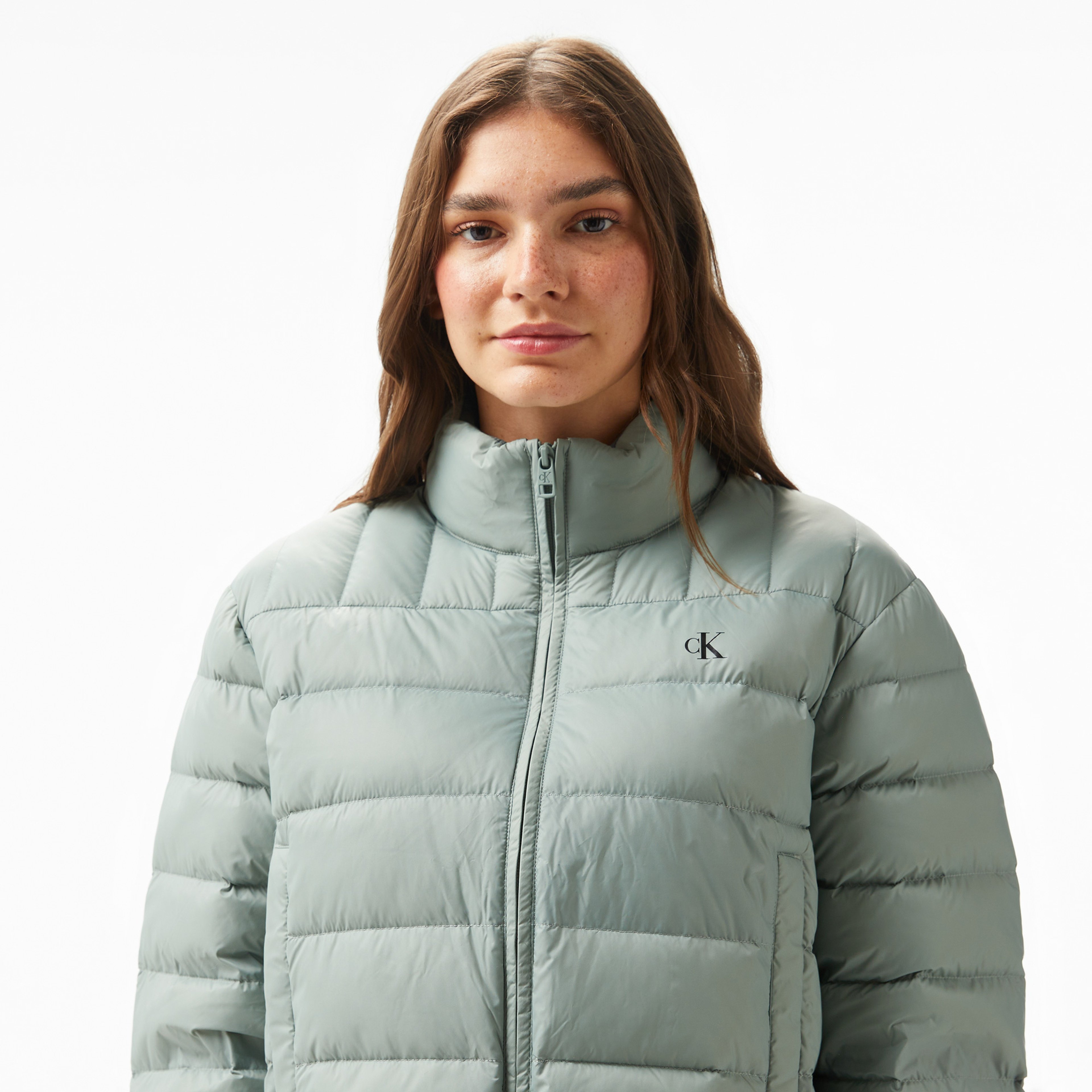 Calvin Klein Jeans Kadın Gri Mont
