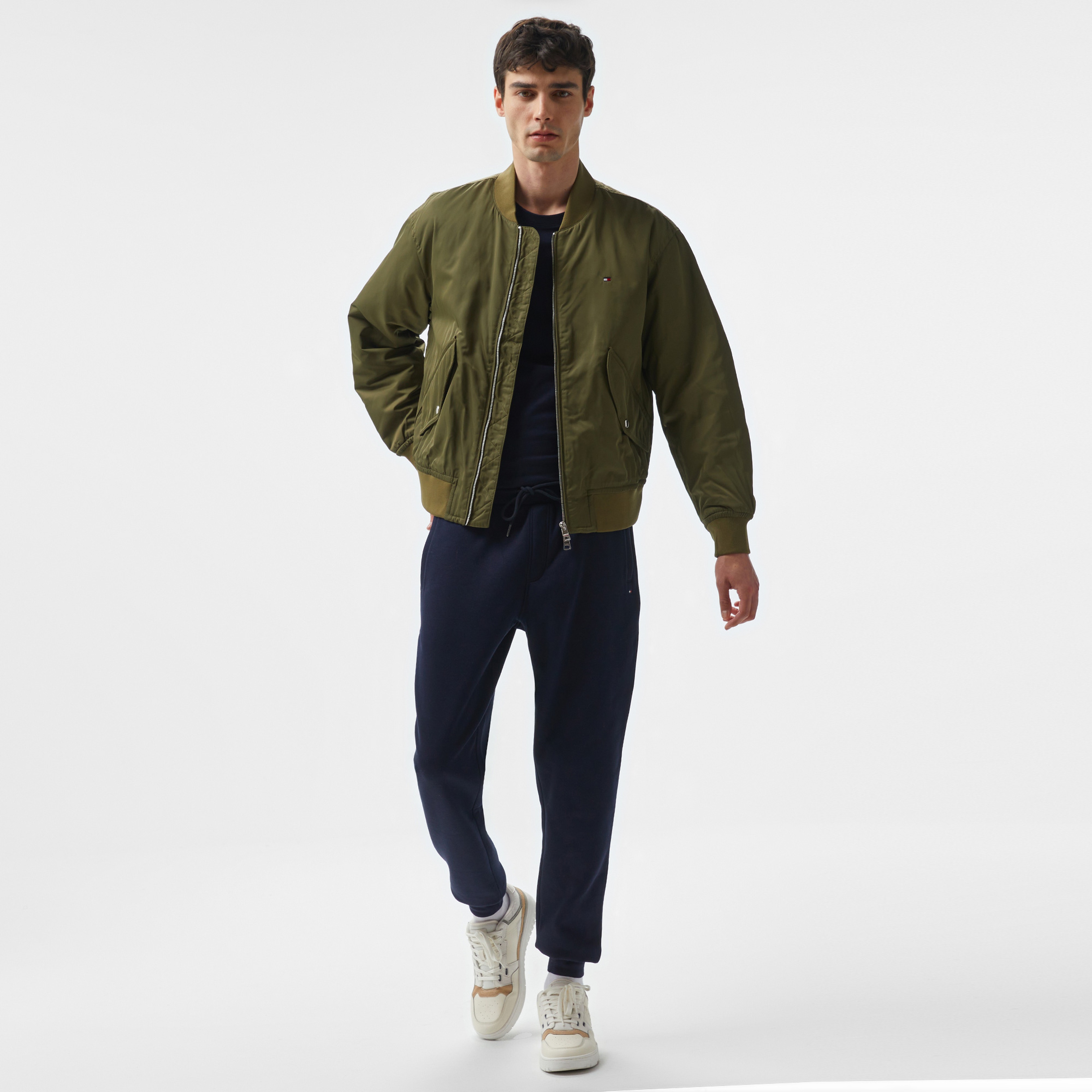 Tommy Hilfiger Erkek Yeşil Mont