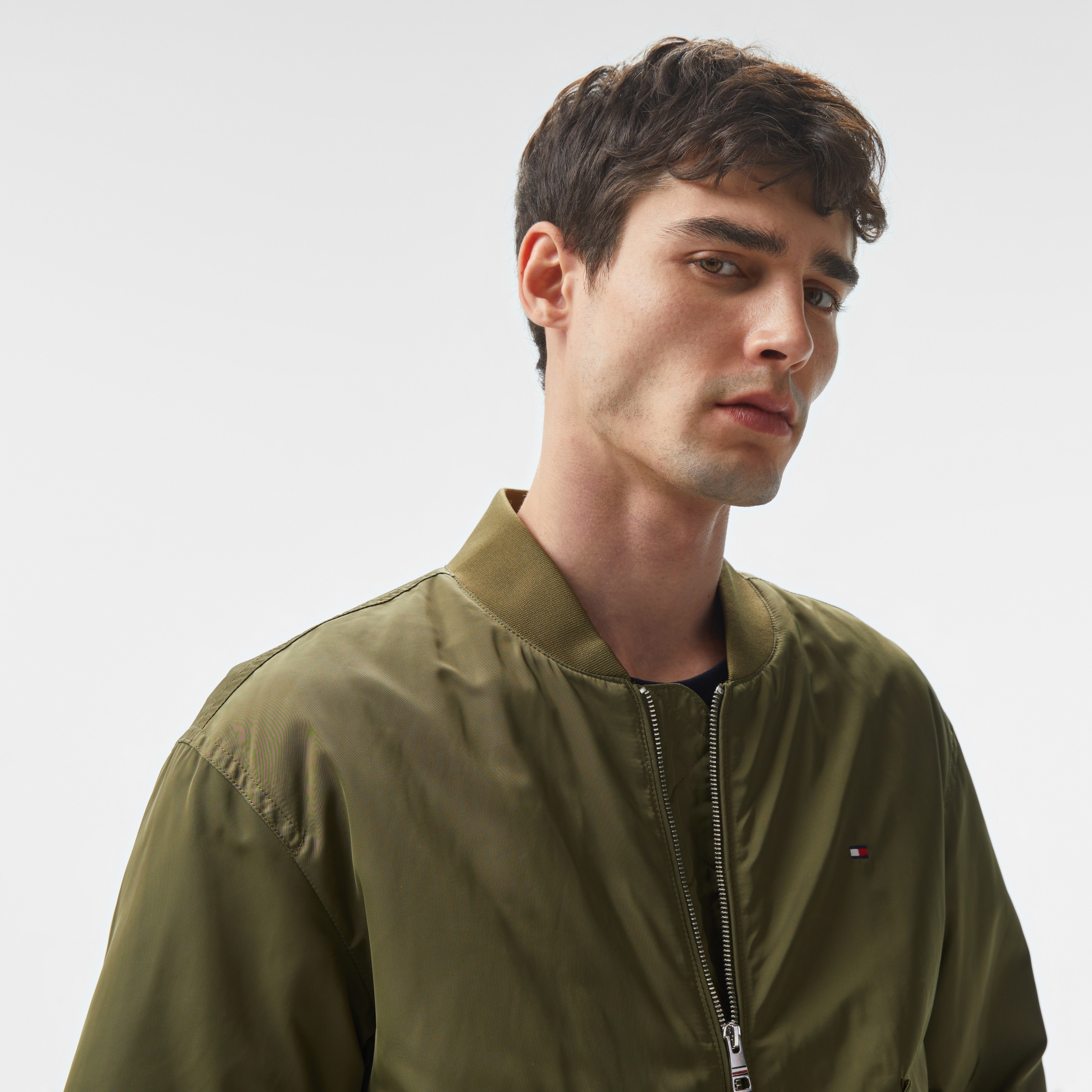 Tommy Hilfiger Erkek Yeşil Mont