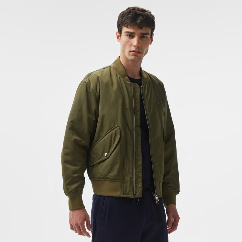 Tommy Hilfiger Erkek Yeşil Mont