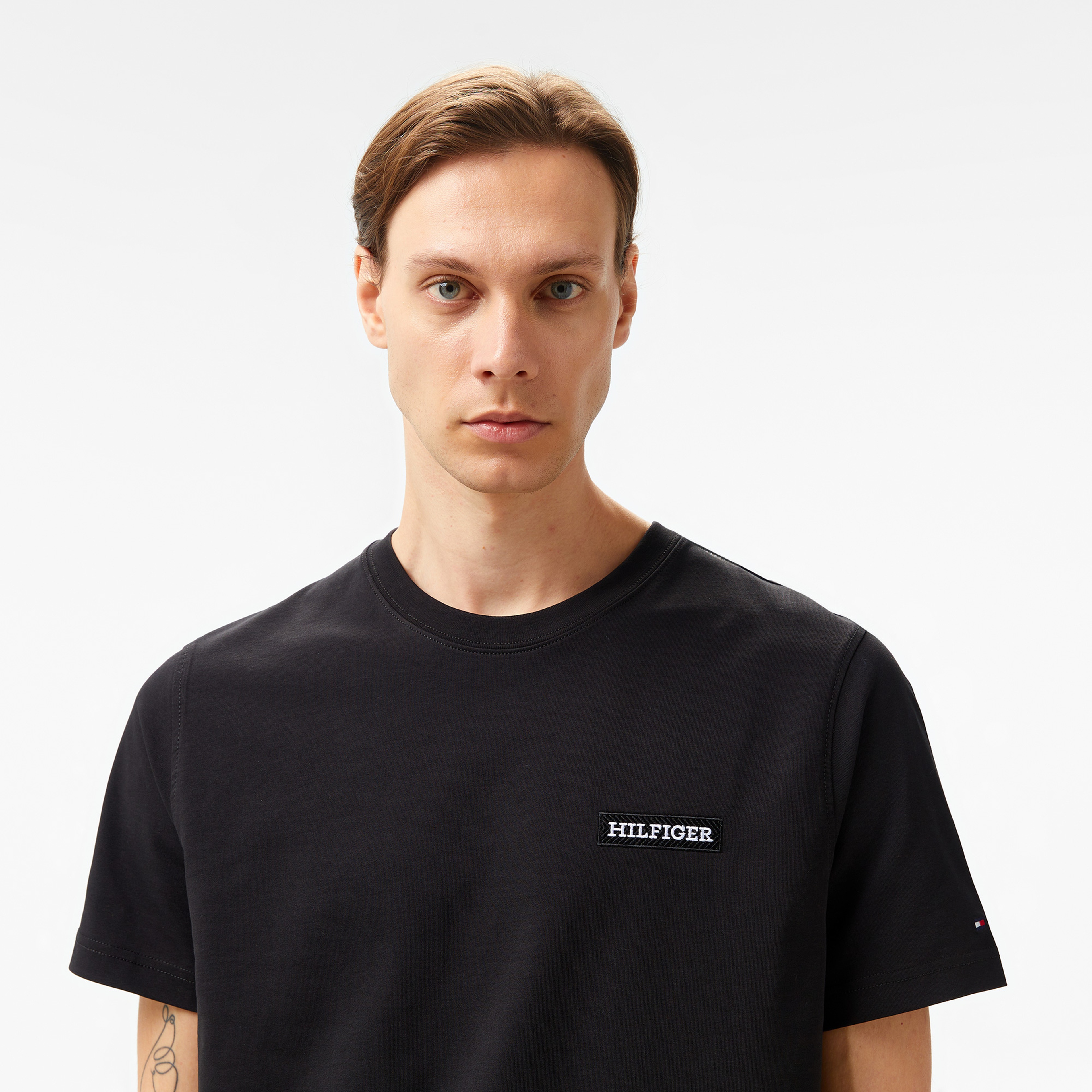 Tommy Hilfiger Erkek Siyah T-Shirt