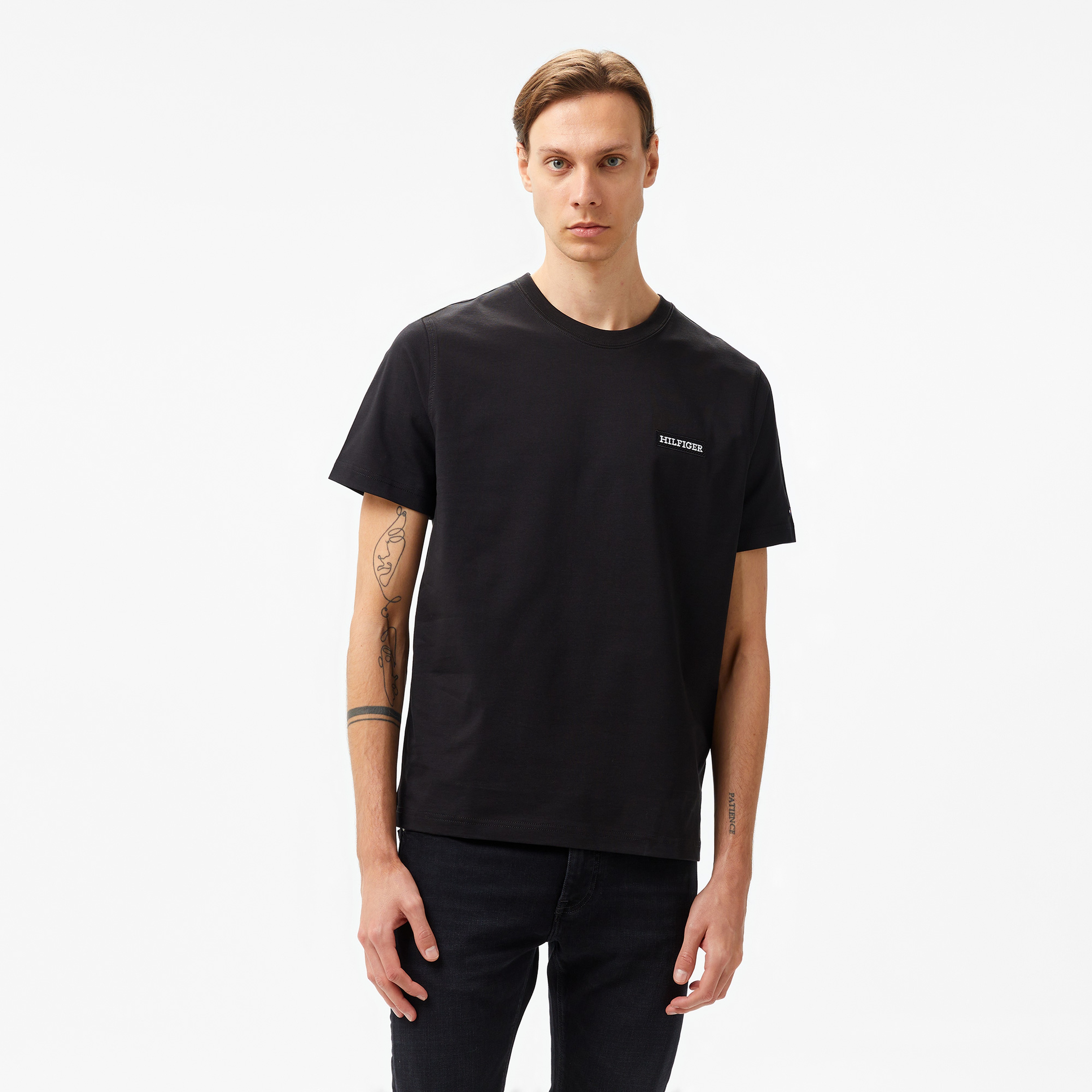 Tommy Hilfiger Erkek Siyah T-Shirt
