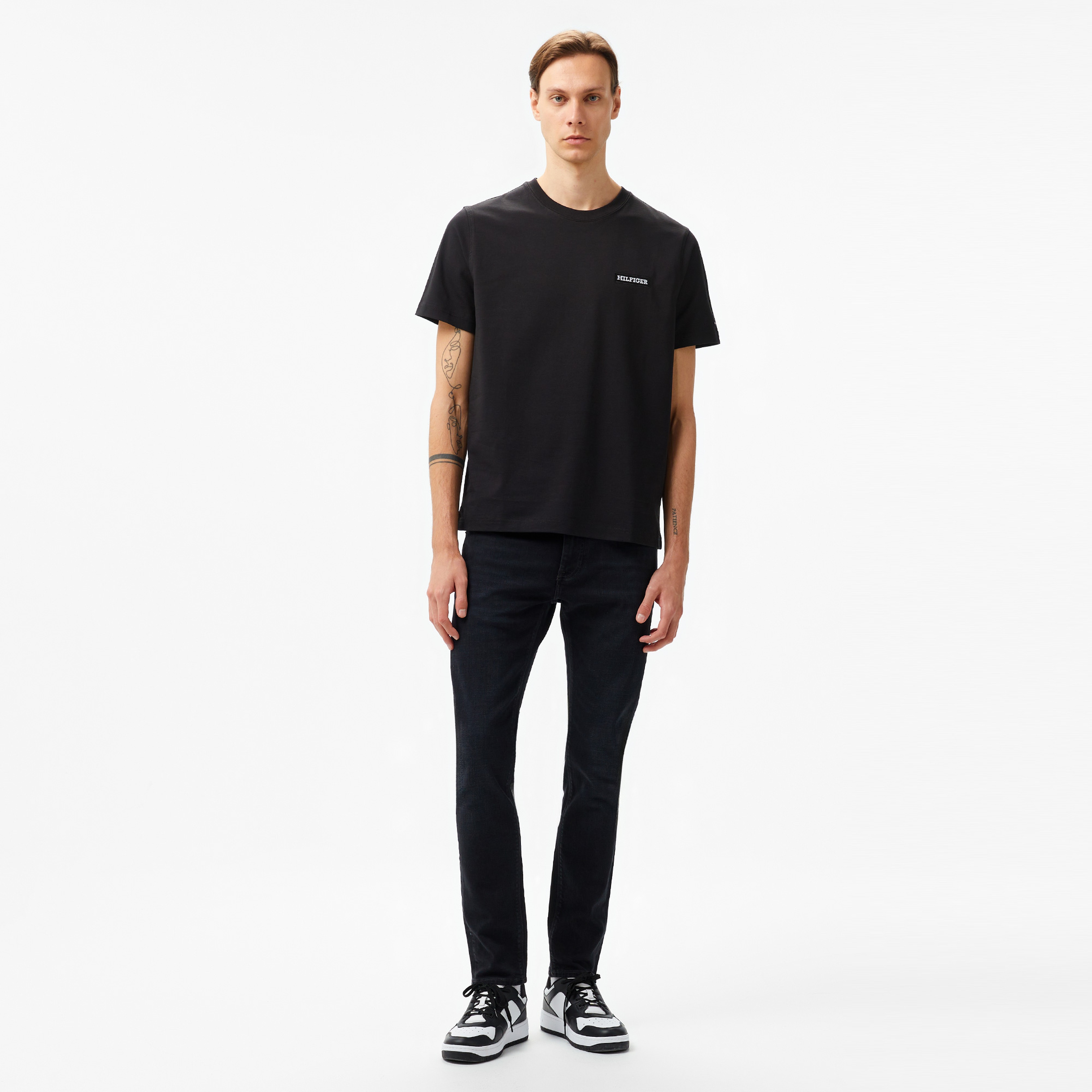 Tommy Hilfiger Erkek Siyah T-Shirt