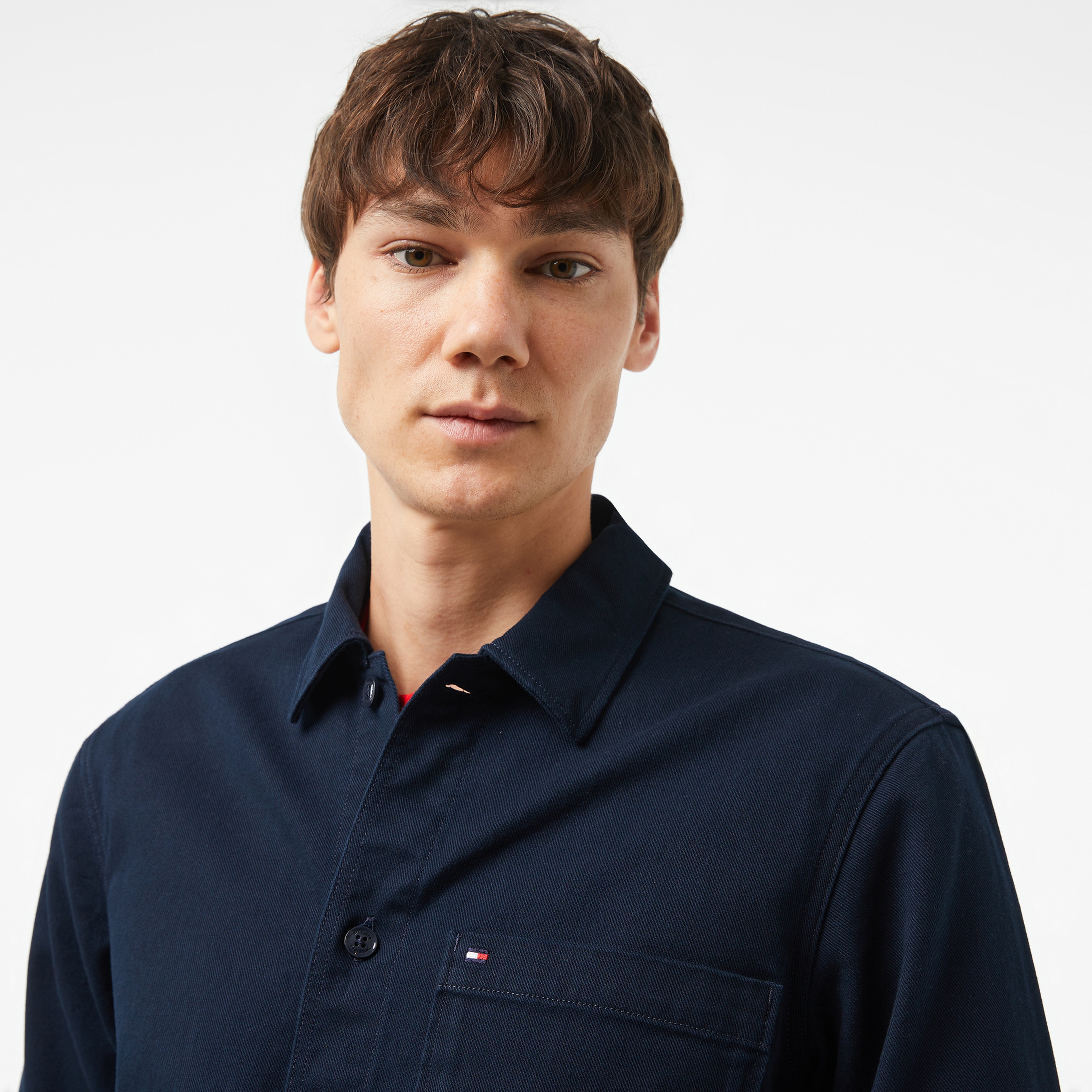 Tommy Hilfiger Erkek Mavi Gömlek