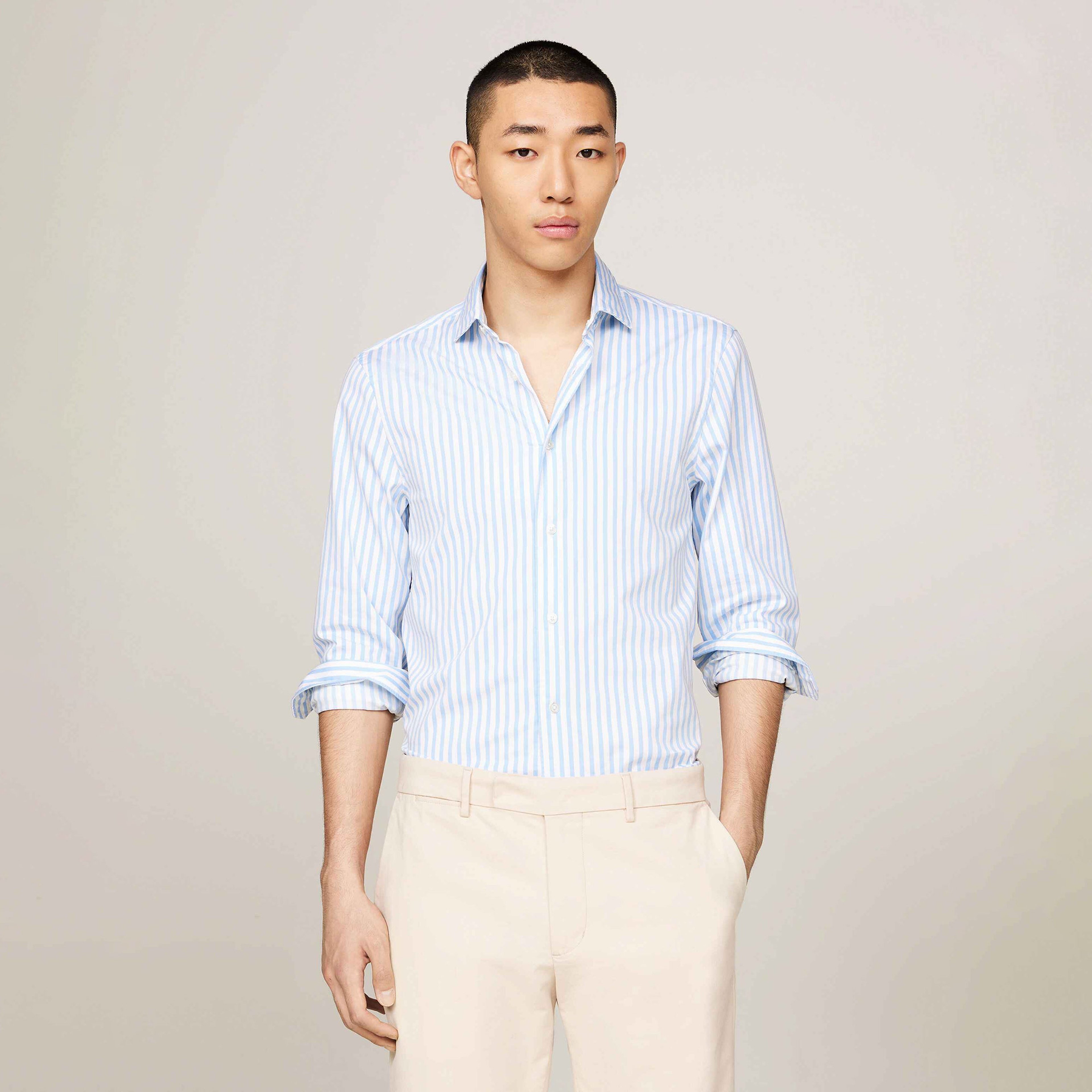 Tommy Hilfiger Erkek Mavi Gömlek