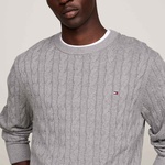 Tommy Hilfiger Erkek Gri Triko