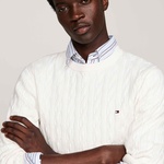 Tommy Hilfiger Erkek Beyaz Triko