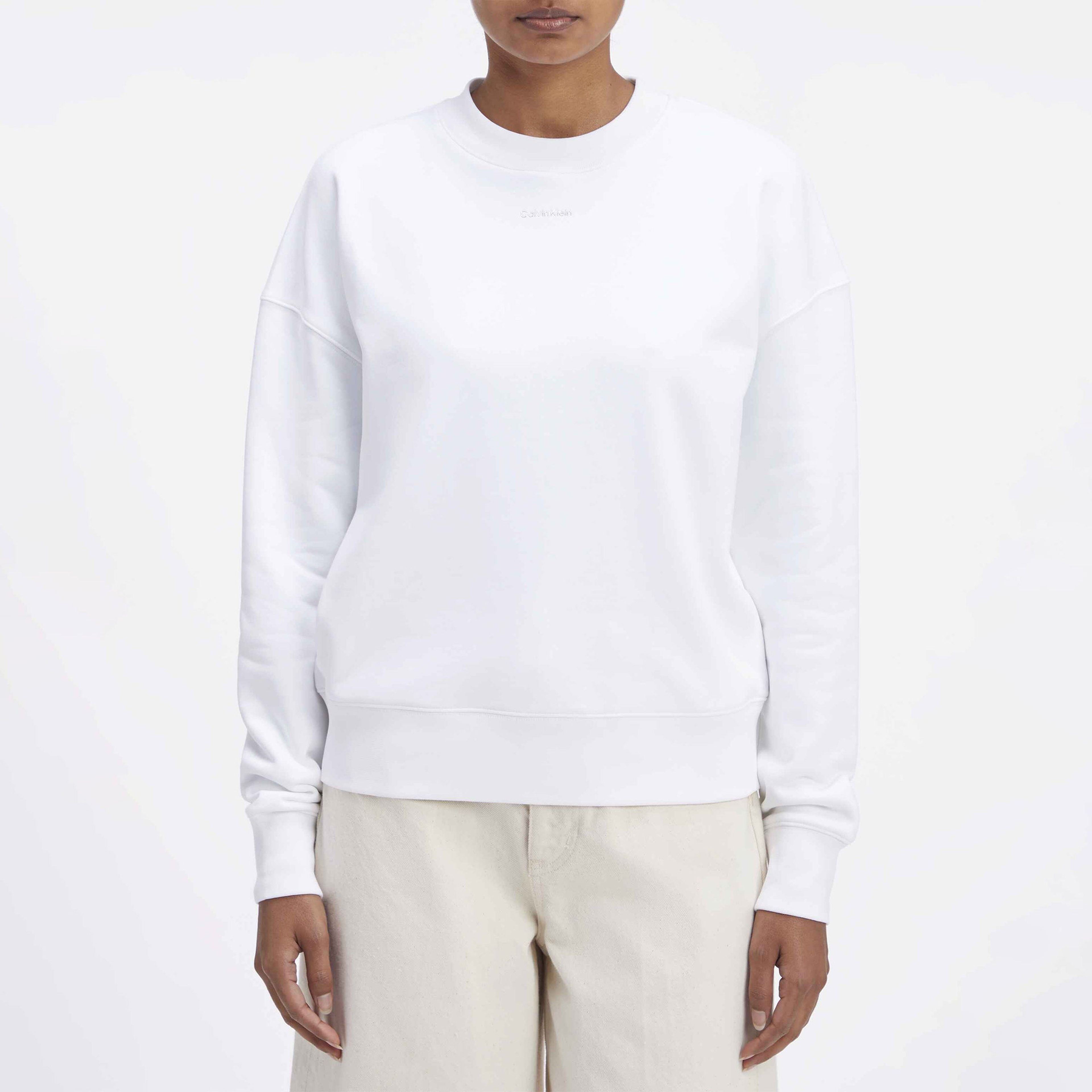 Calvin Klein Kadın Beyaz Sweatshirt