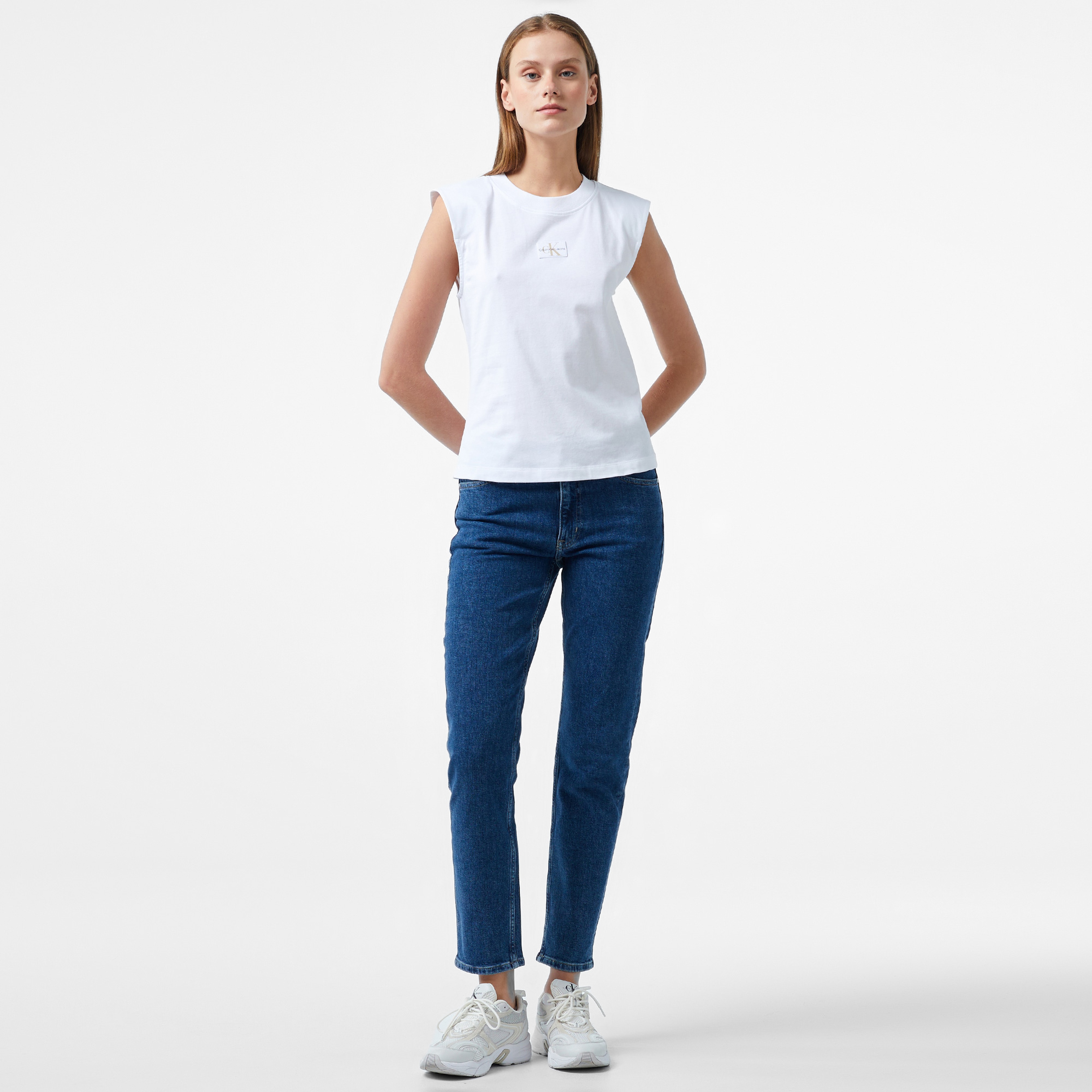 Calvin Klein Kadın Mavi Jean