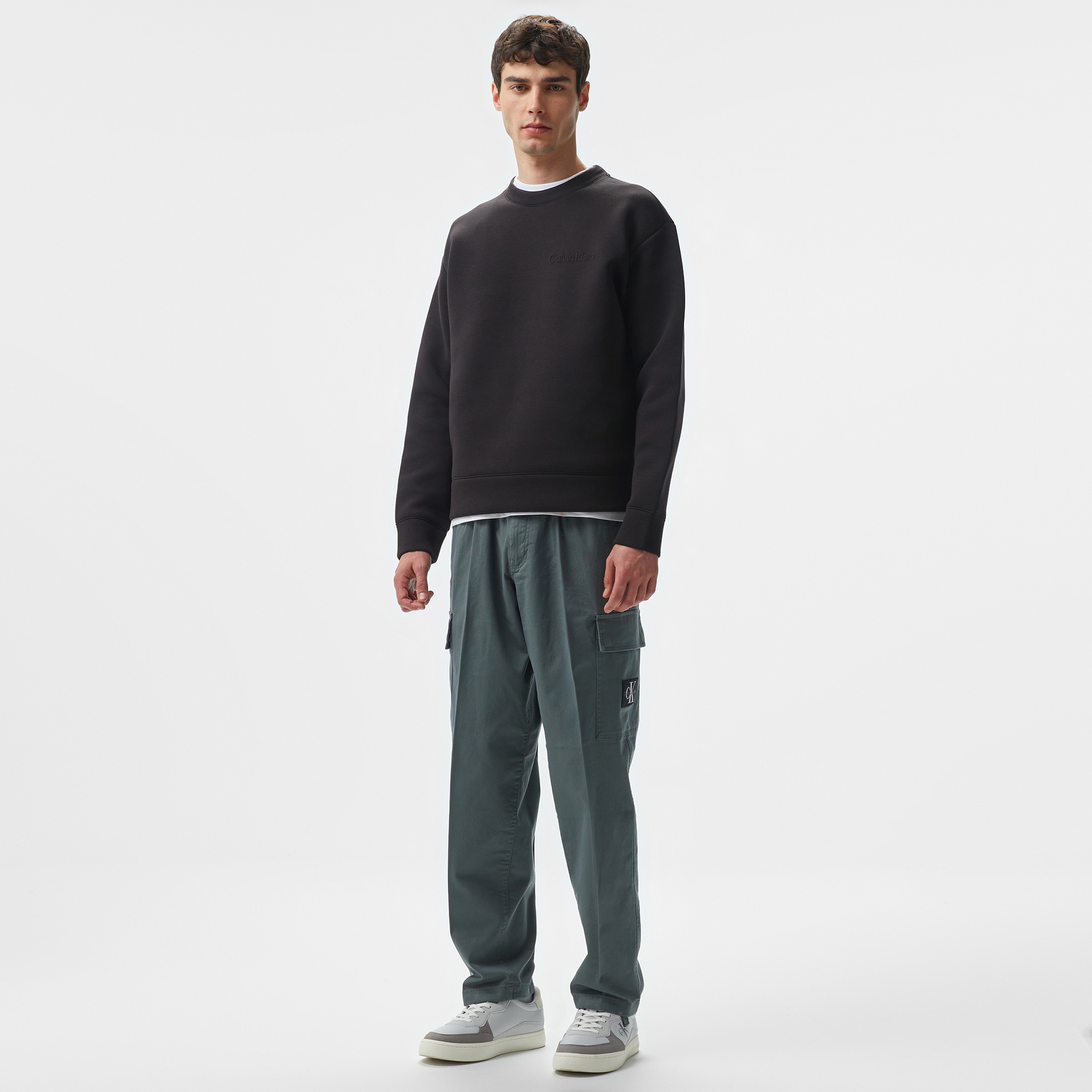 Calvin Klein Erkek Siyah Sweatshirt