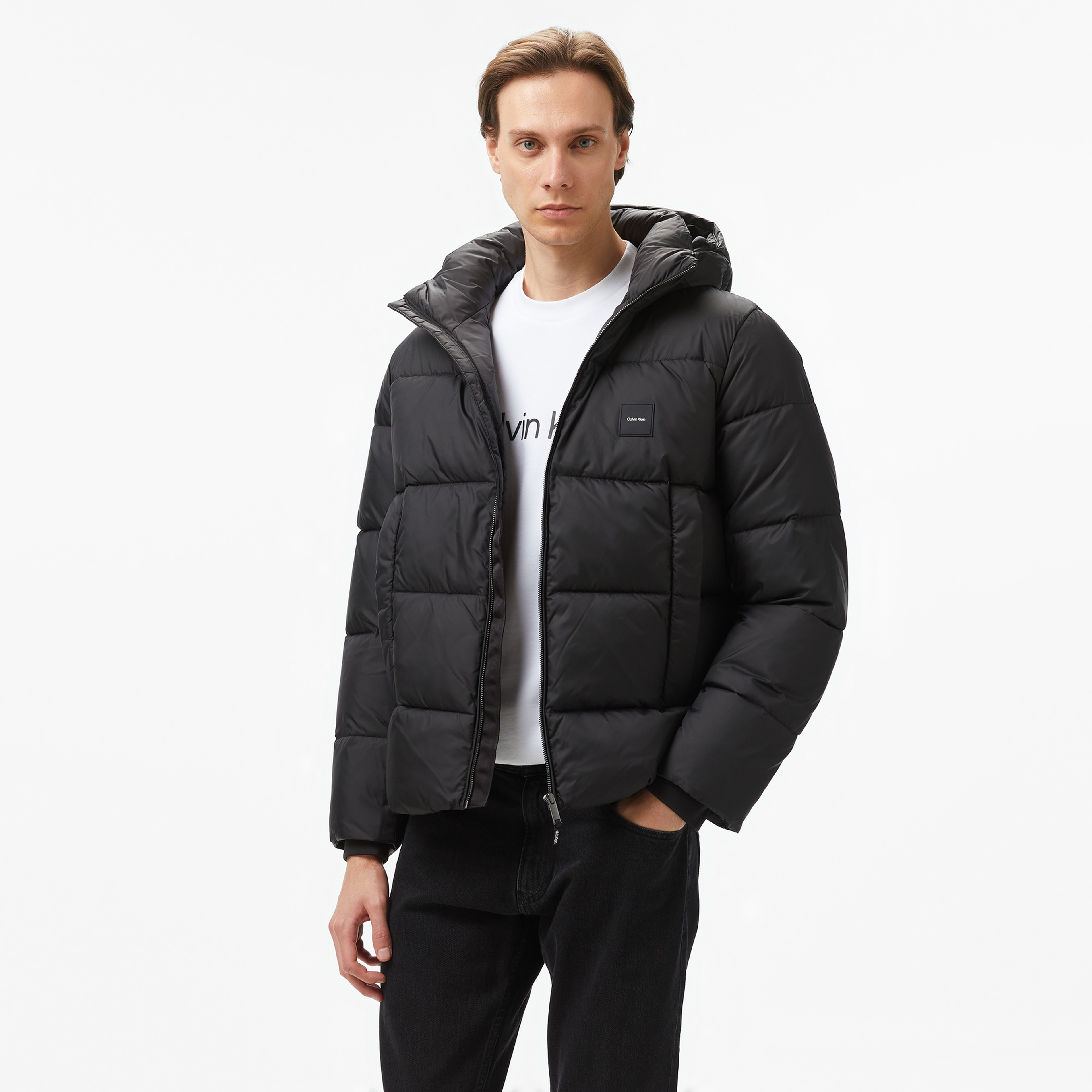 Calvin Klein Erkek Siyah Mont