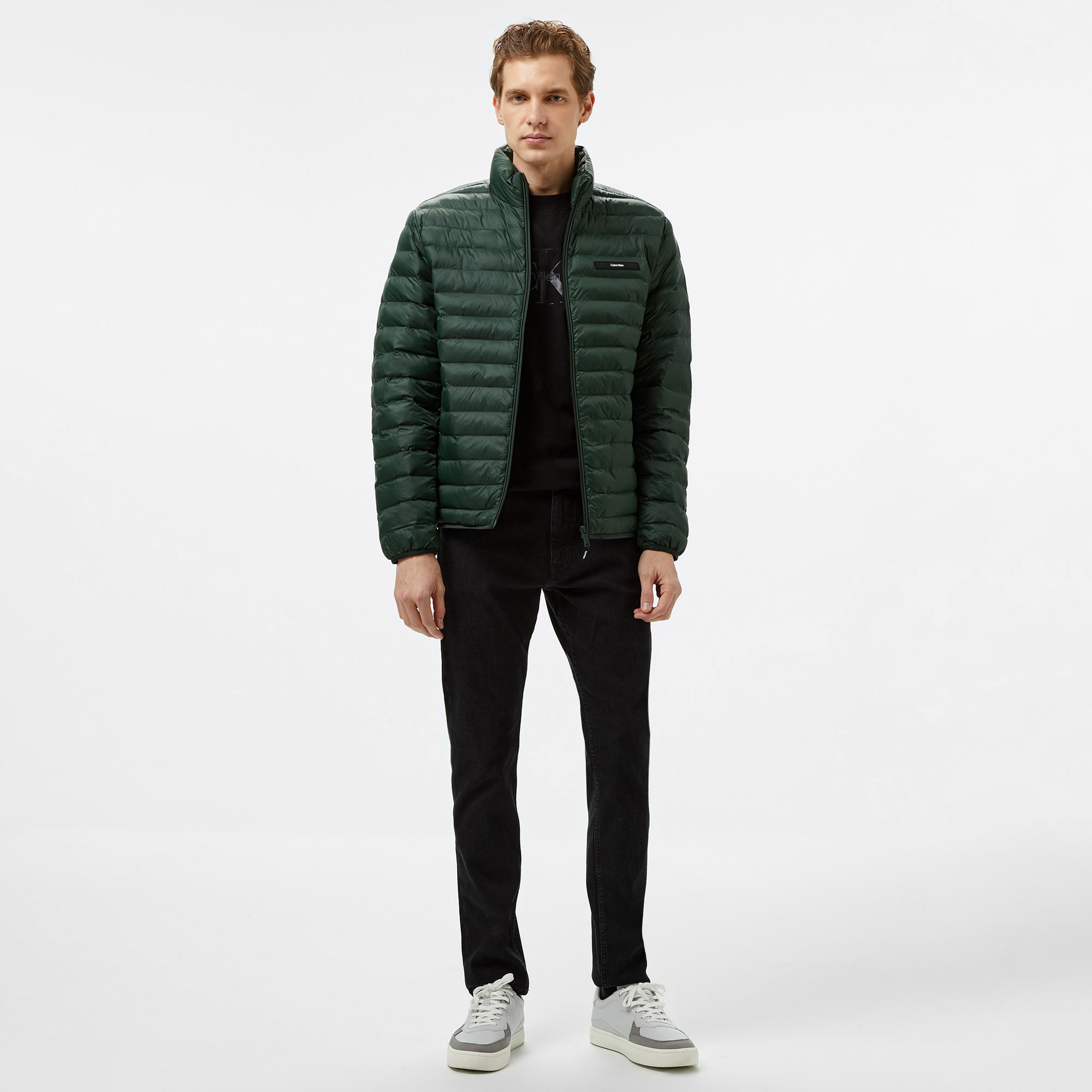 Calvin Klein Erkek Yeşil Mont