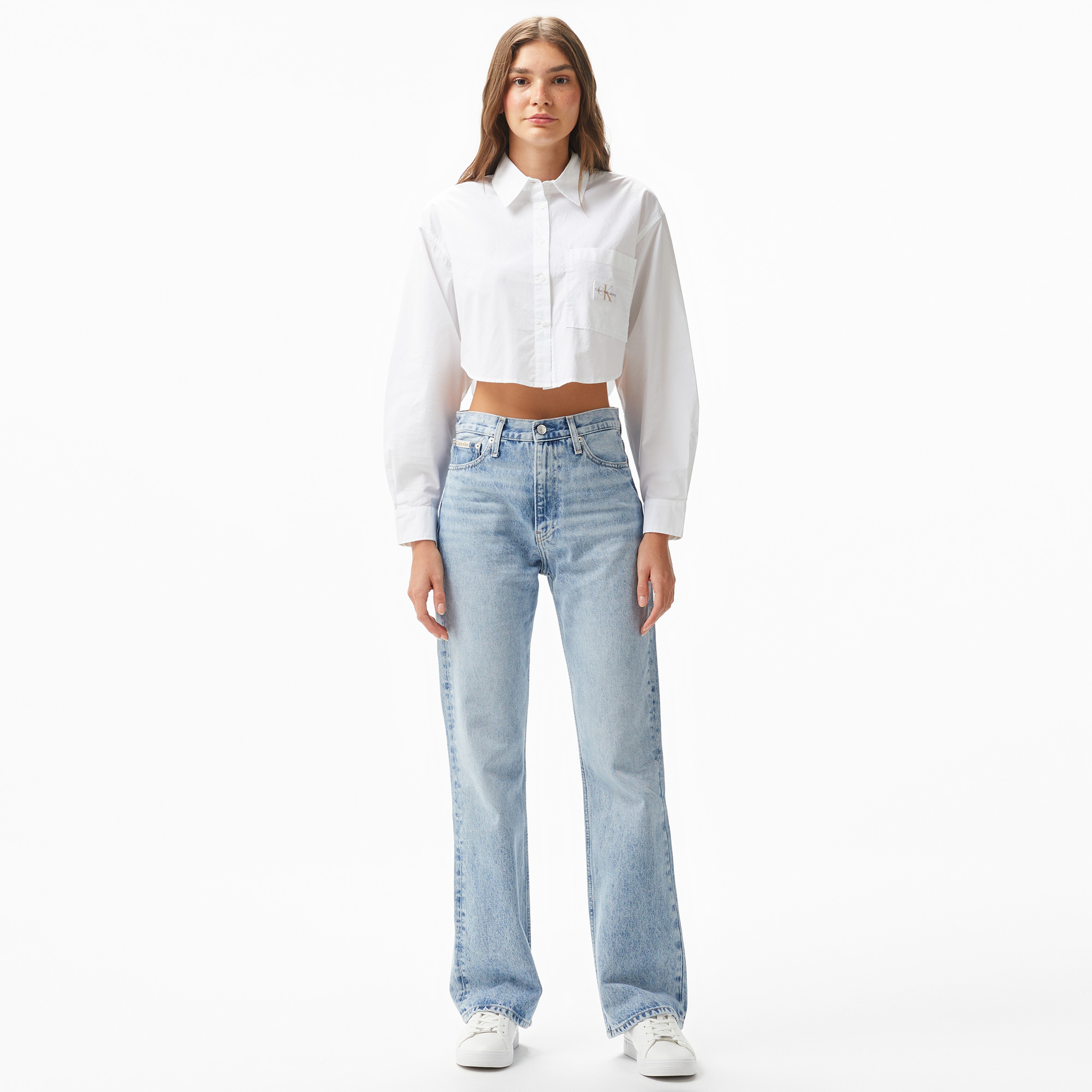 Calvin Klein Jeans Kadın Mavi Pantolon