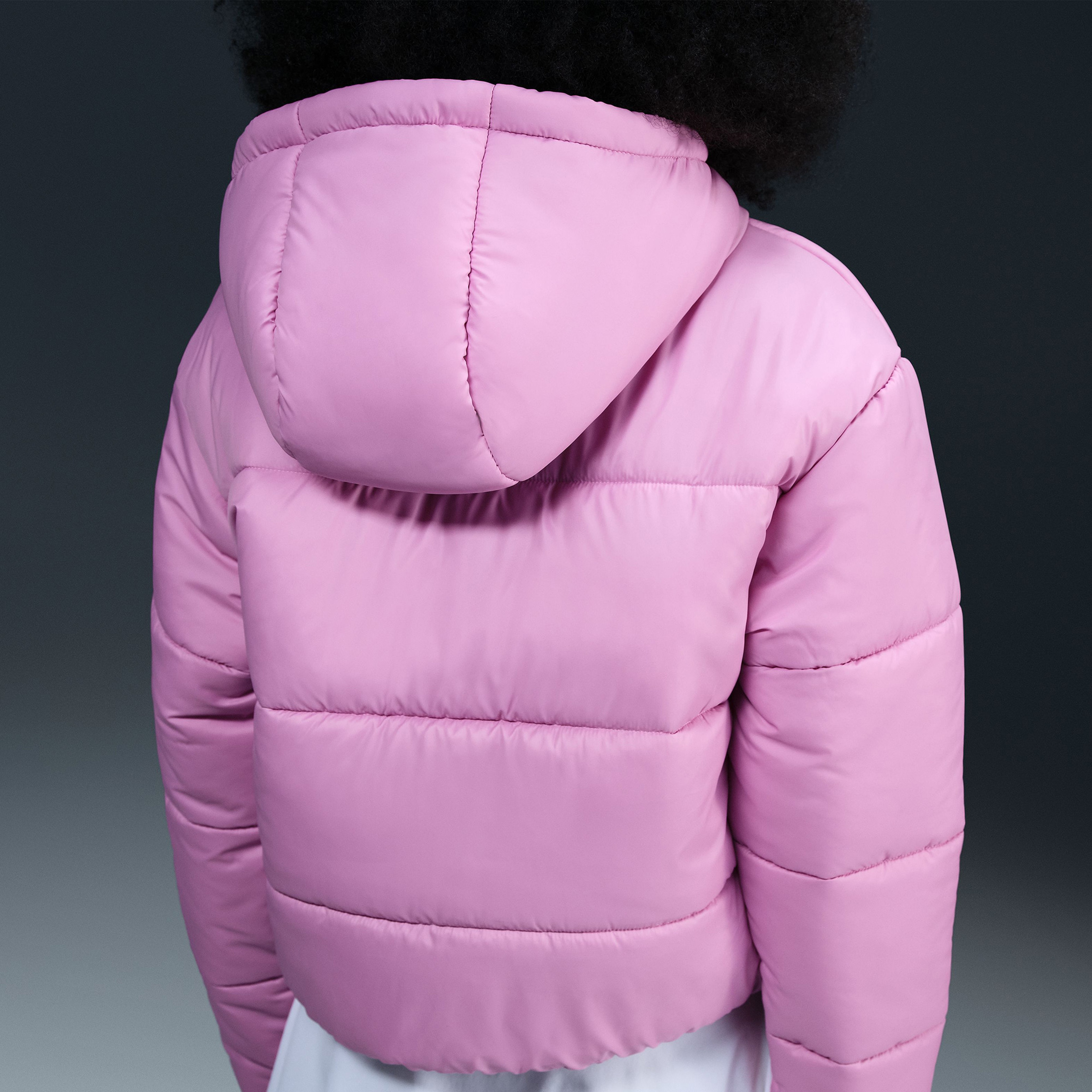 Nike Sportswear Classic Puffer Kadın Pembe Mont