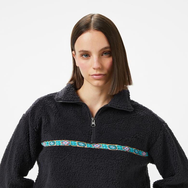 Billabong Holiday Cropped Kadın Siyah Polar