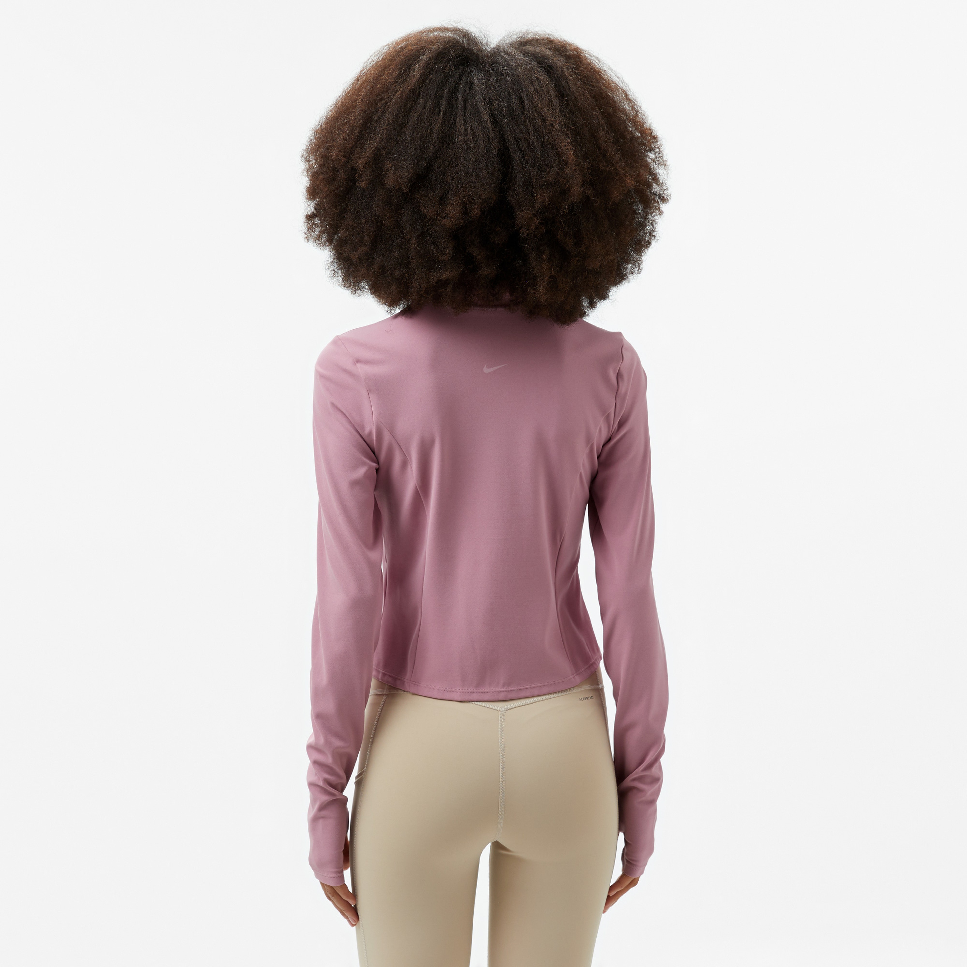 Nike Dri-Fit Zenvy Kadın Mor Uzun Kollu T-Shirt