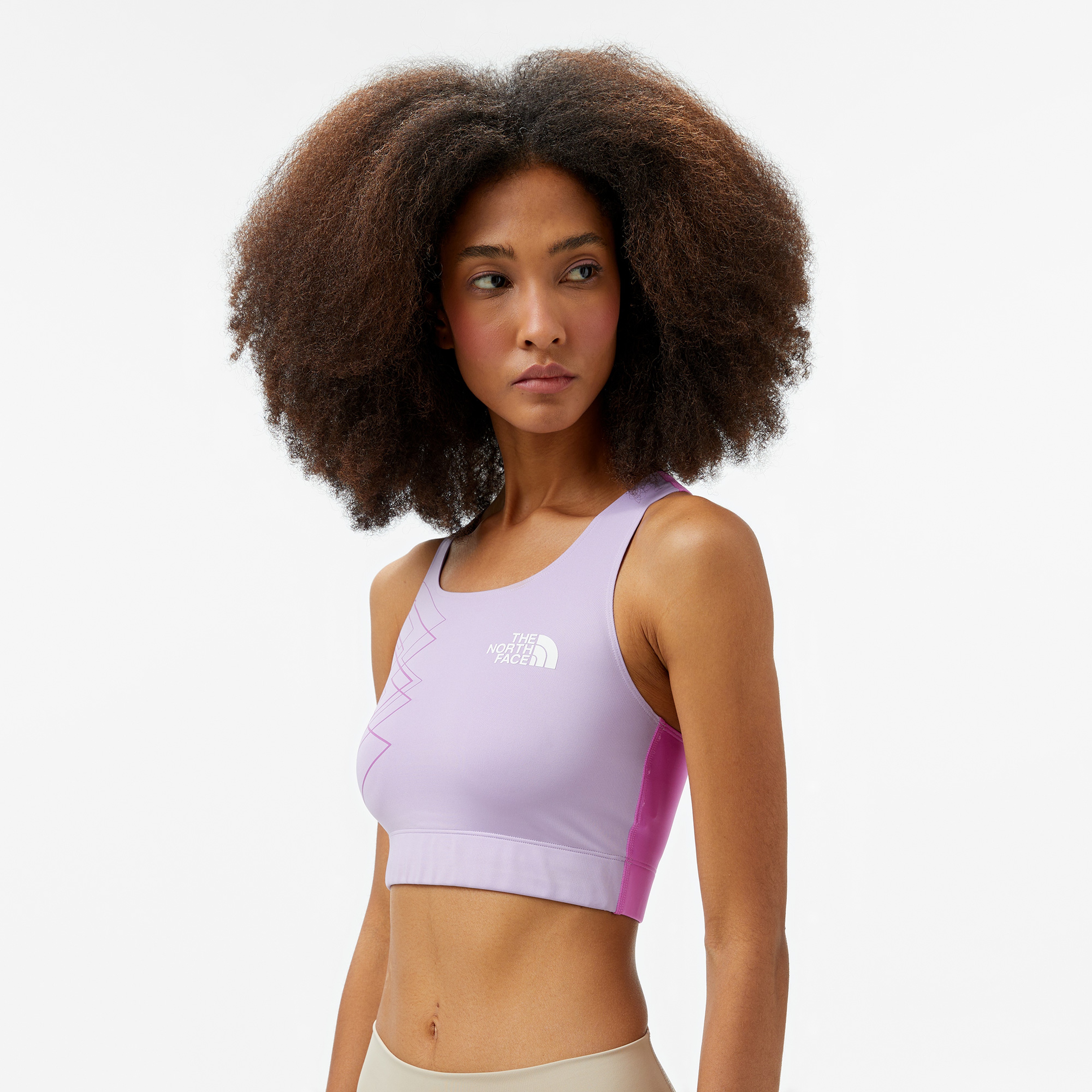 The North Face Ma Tanklette Graphic Kadın Mor Bra