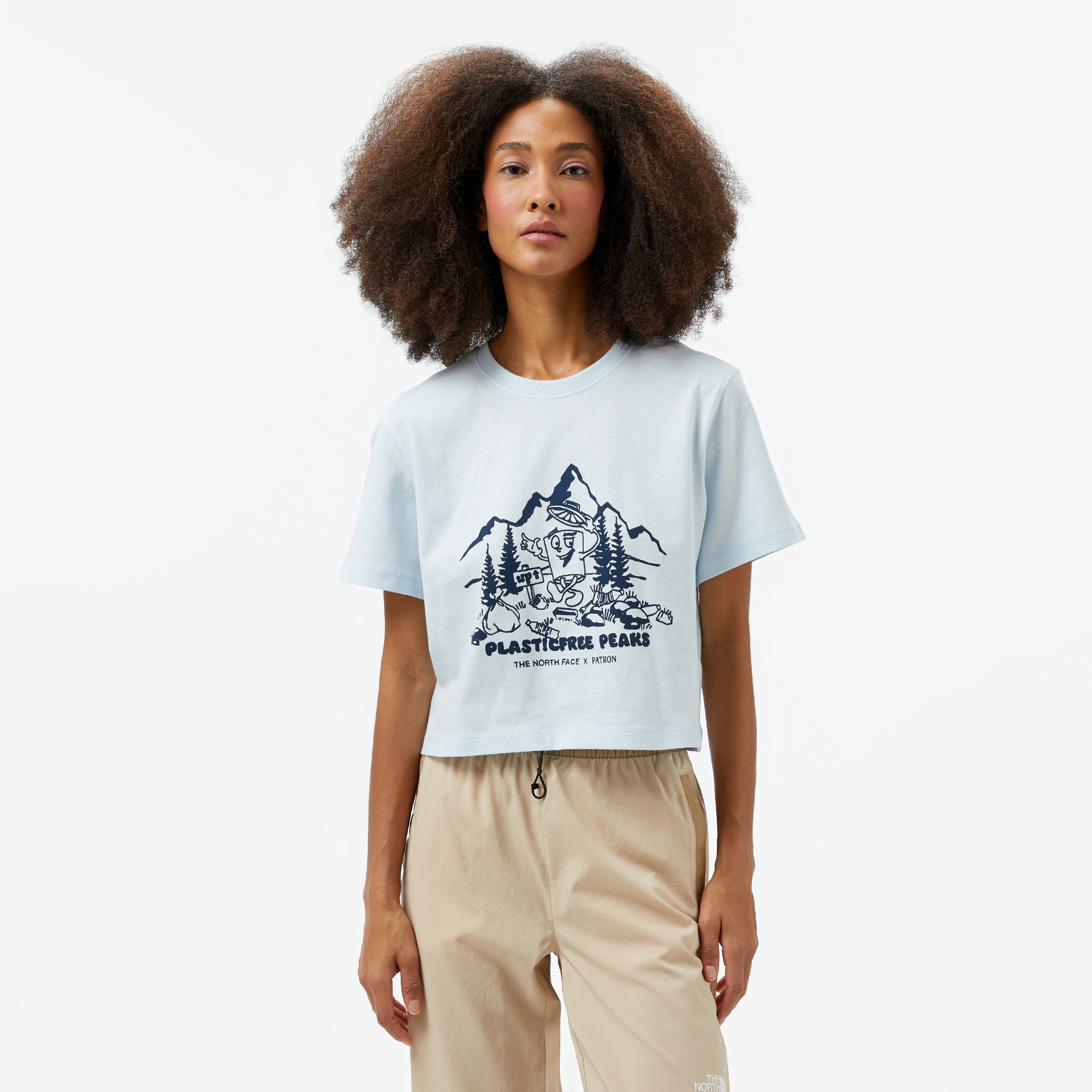 The North Face Nature Tee Kadın Mavi T-Shirt
