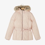 Calvin Klein Jeans Classic Belted Fur Çocuk Pembe Mont
