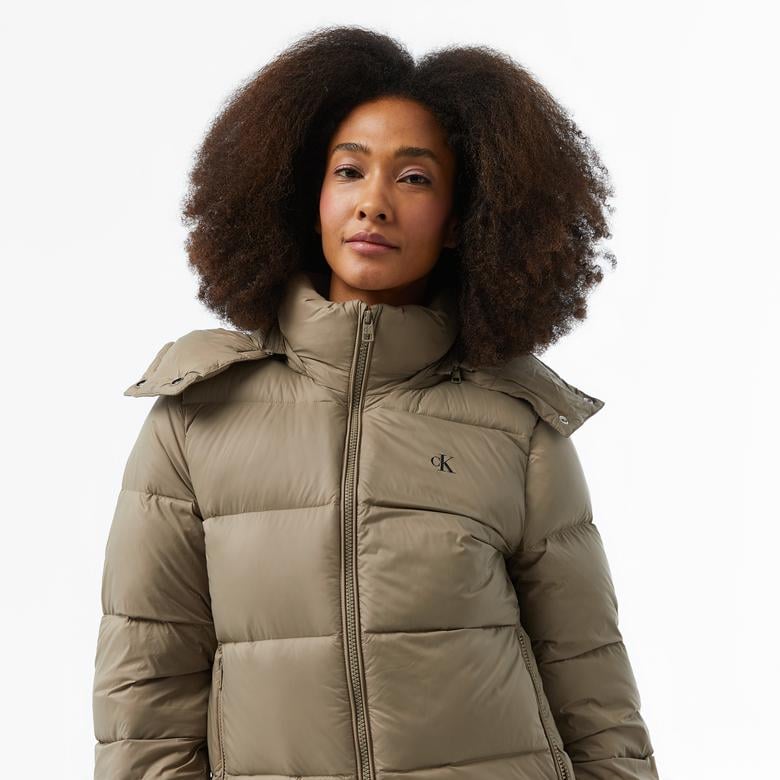 Calvin Klein Jeans Down Short Puffer Kadın Bej Mont