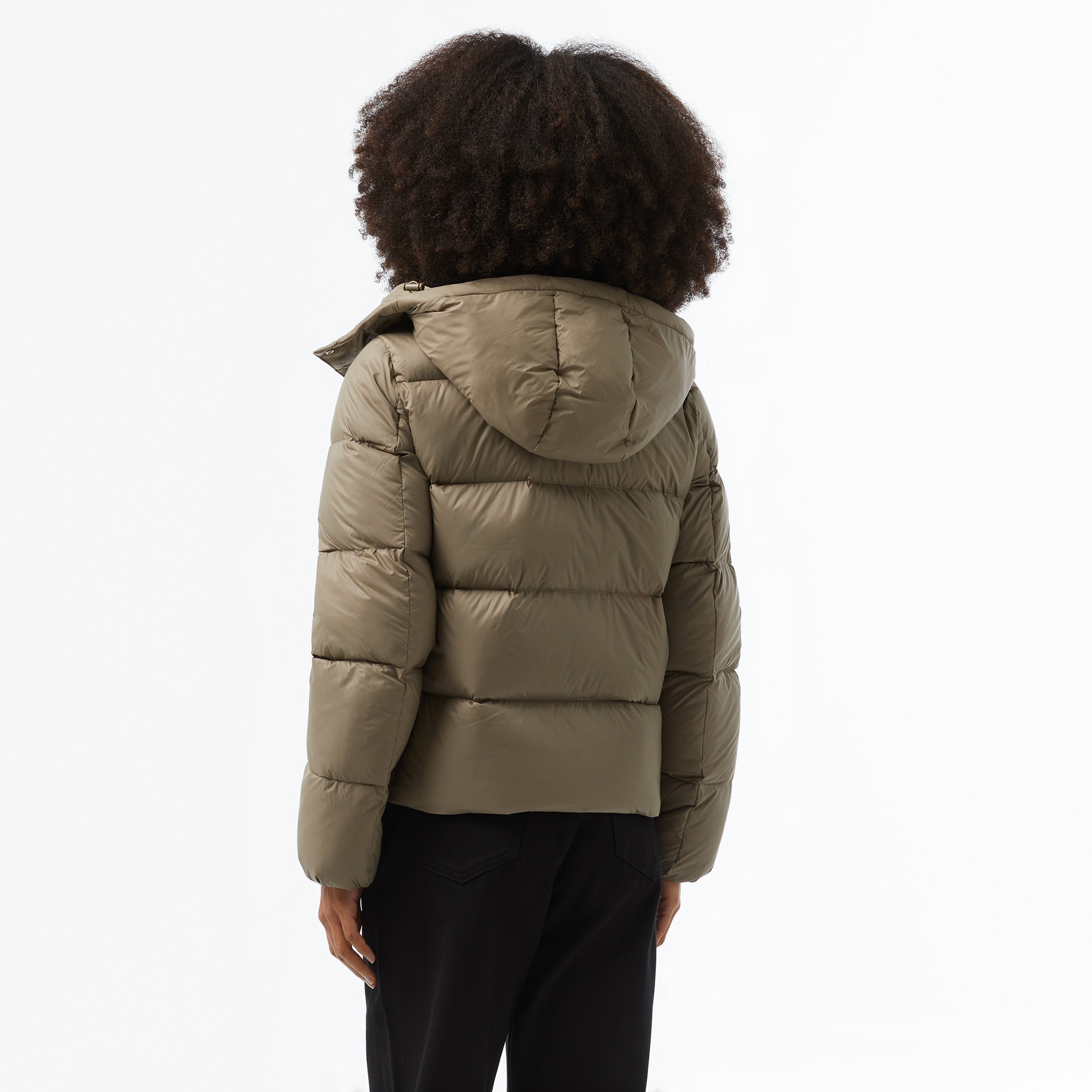 Calvin Klein Jeans Down Short Puffer Kadın Bej Mont