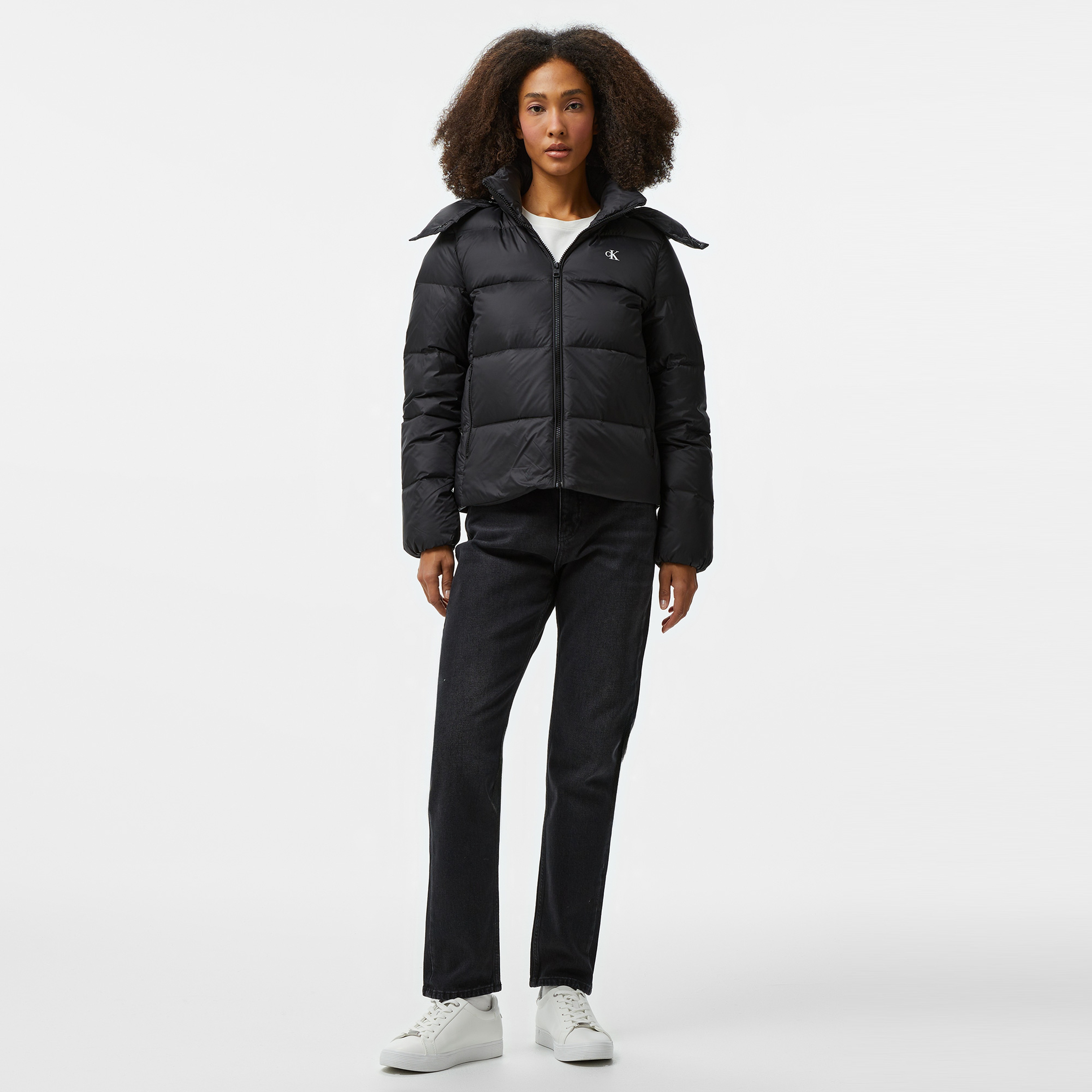 Calvin Klein Jeans Down Short Puffer Kadın Siyah Mont