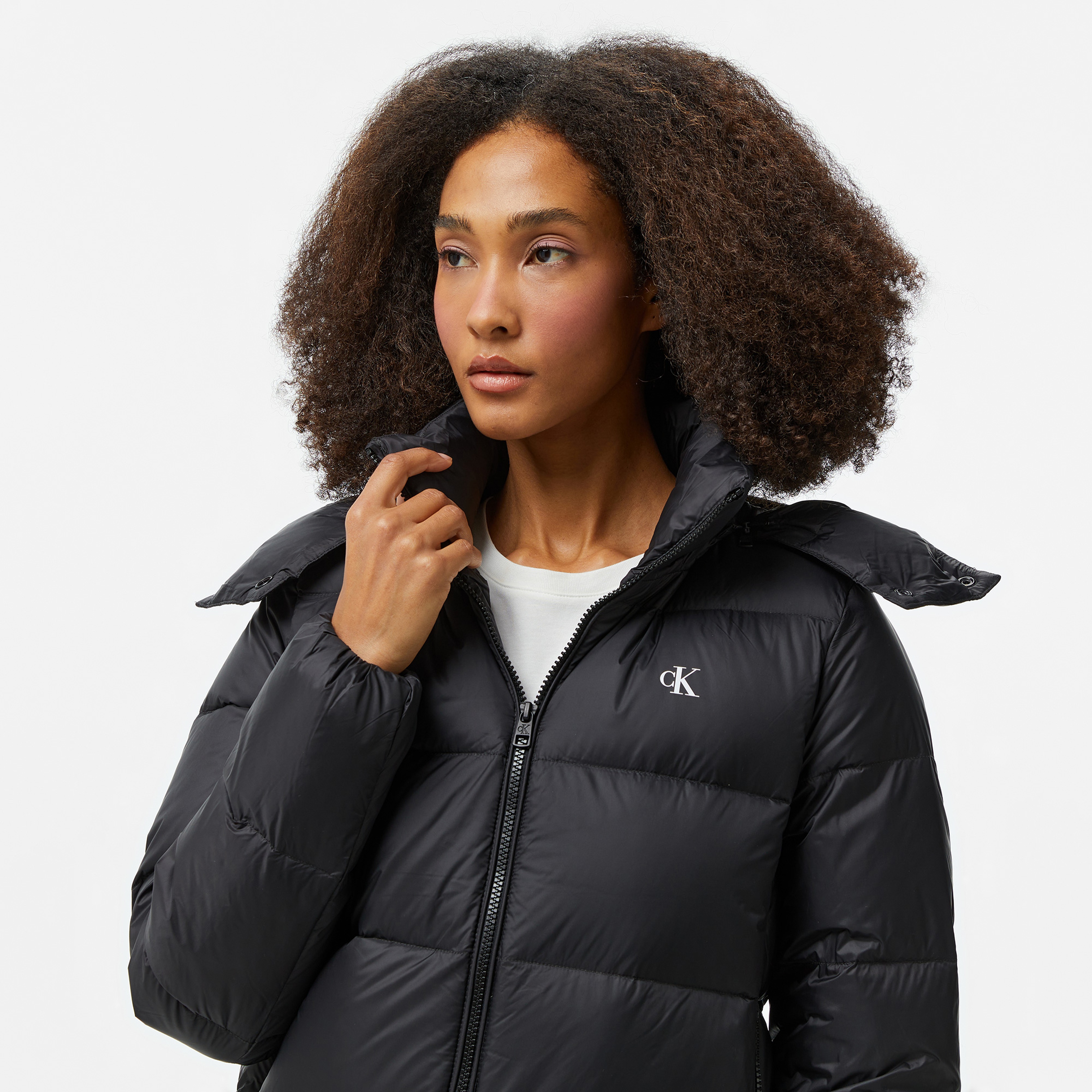 Calvin Klein Jeans Down Short Puffer Kadın Siyah Mont