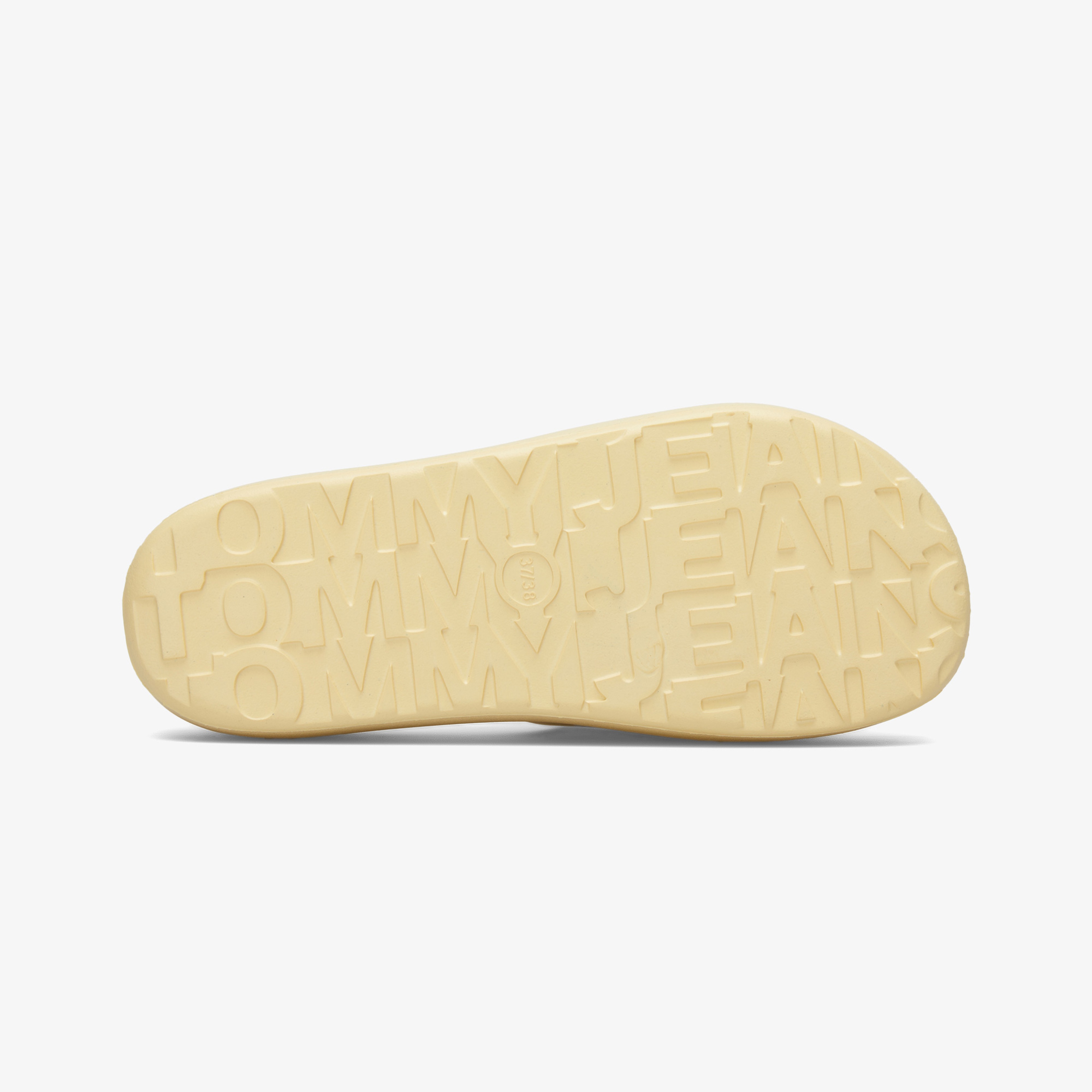Tommy Jeans Chunky Flatform Slide Kadın Sarı Terlik