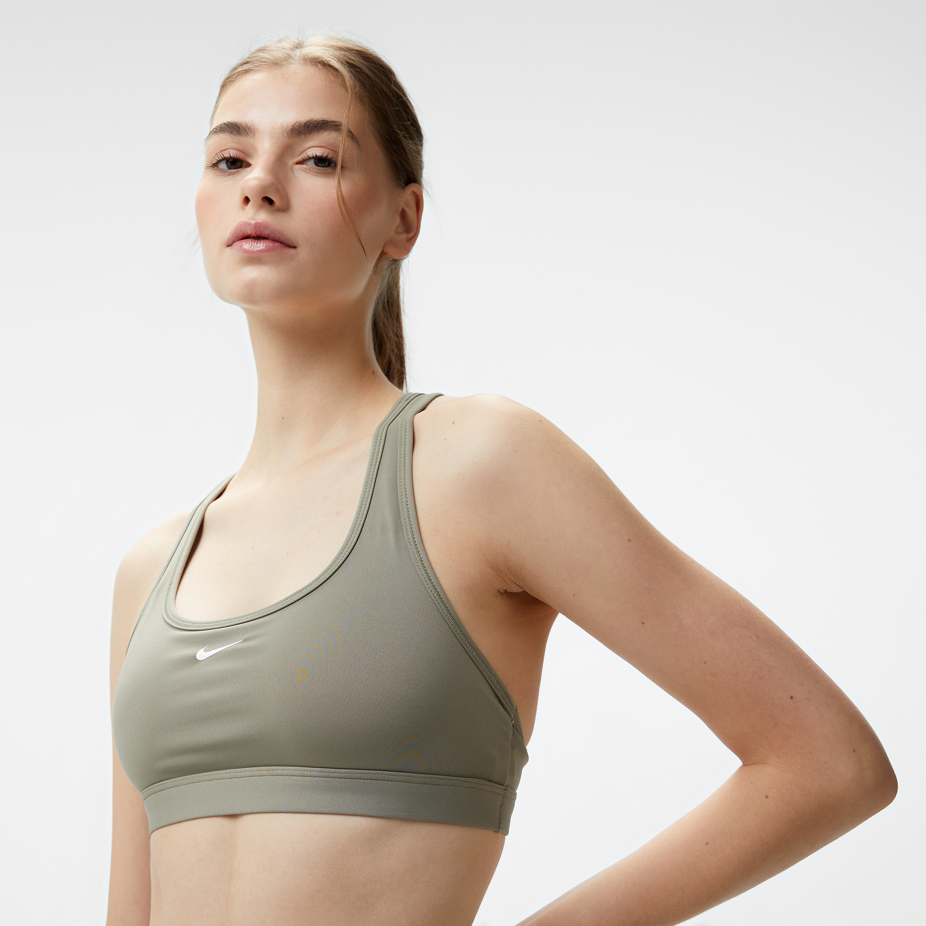 Nike Swoosh Light Support Kadın Yeşil Bra