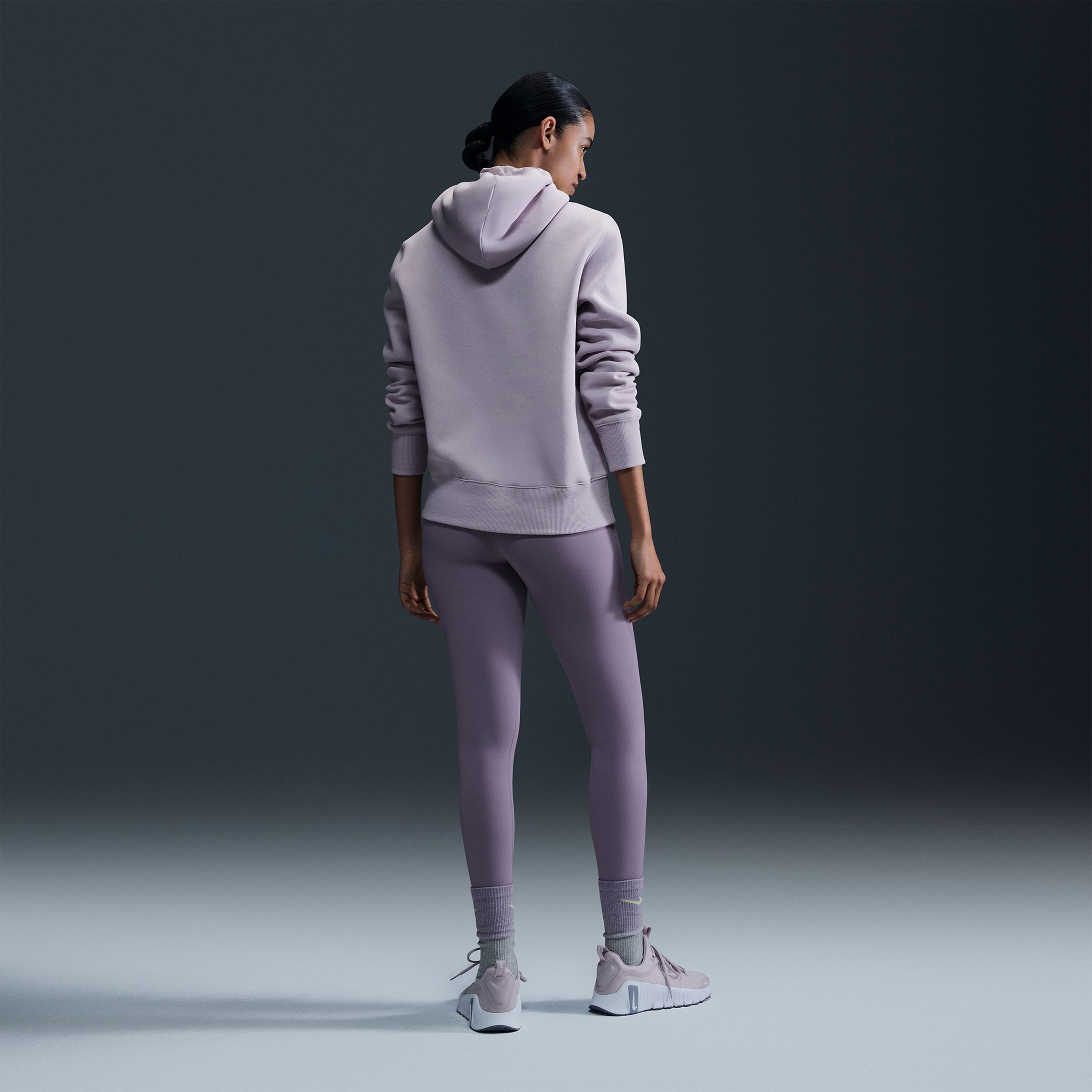 Nike Dri-Fit Zenvy Kadın Mor Tayt