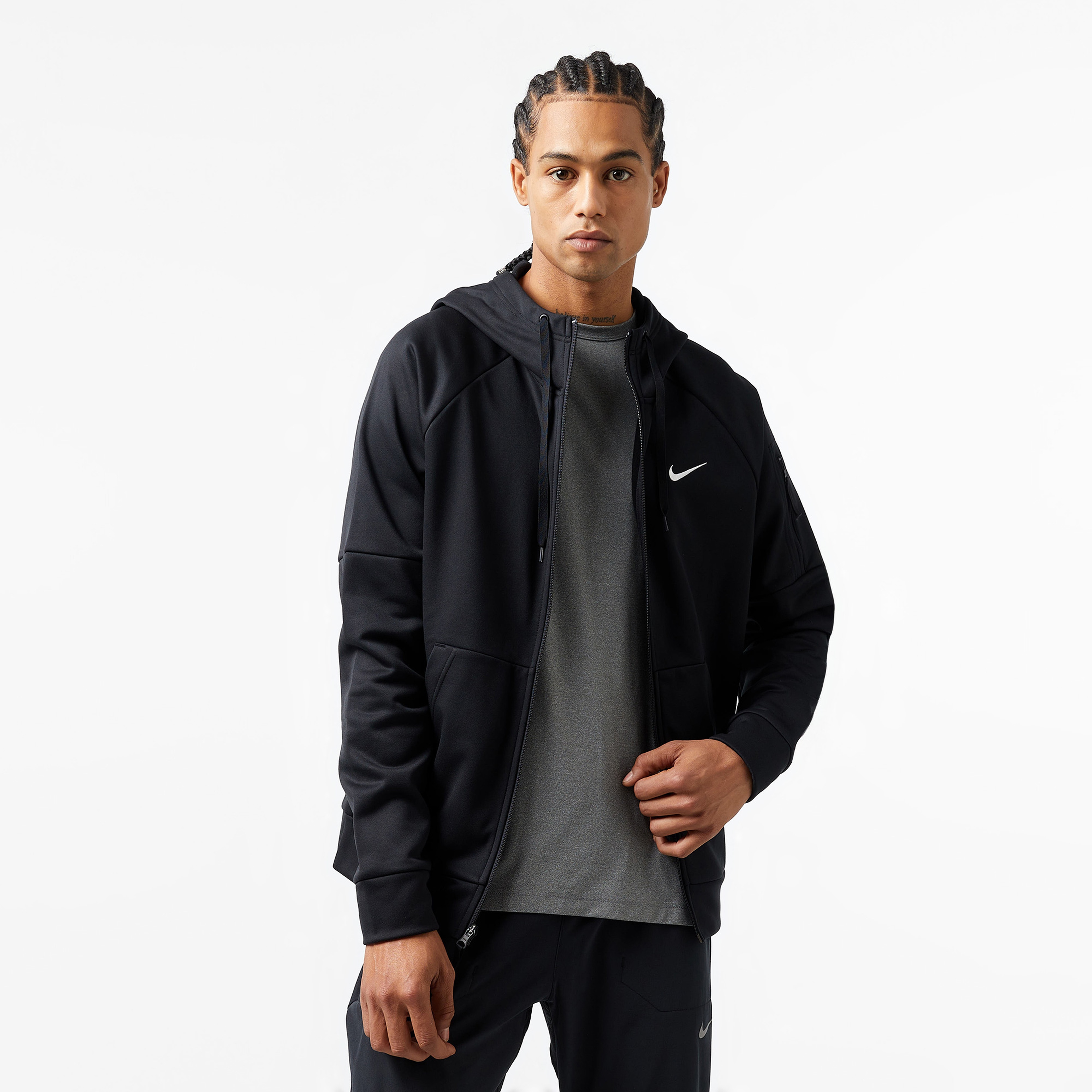 Nike Therma Erkek Siyah Sweatshirt
