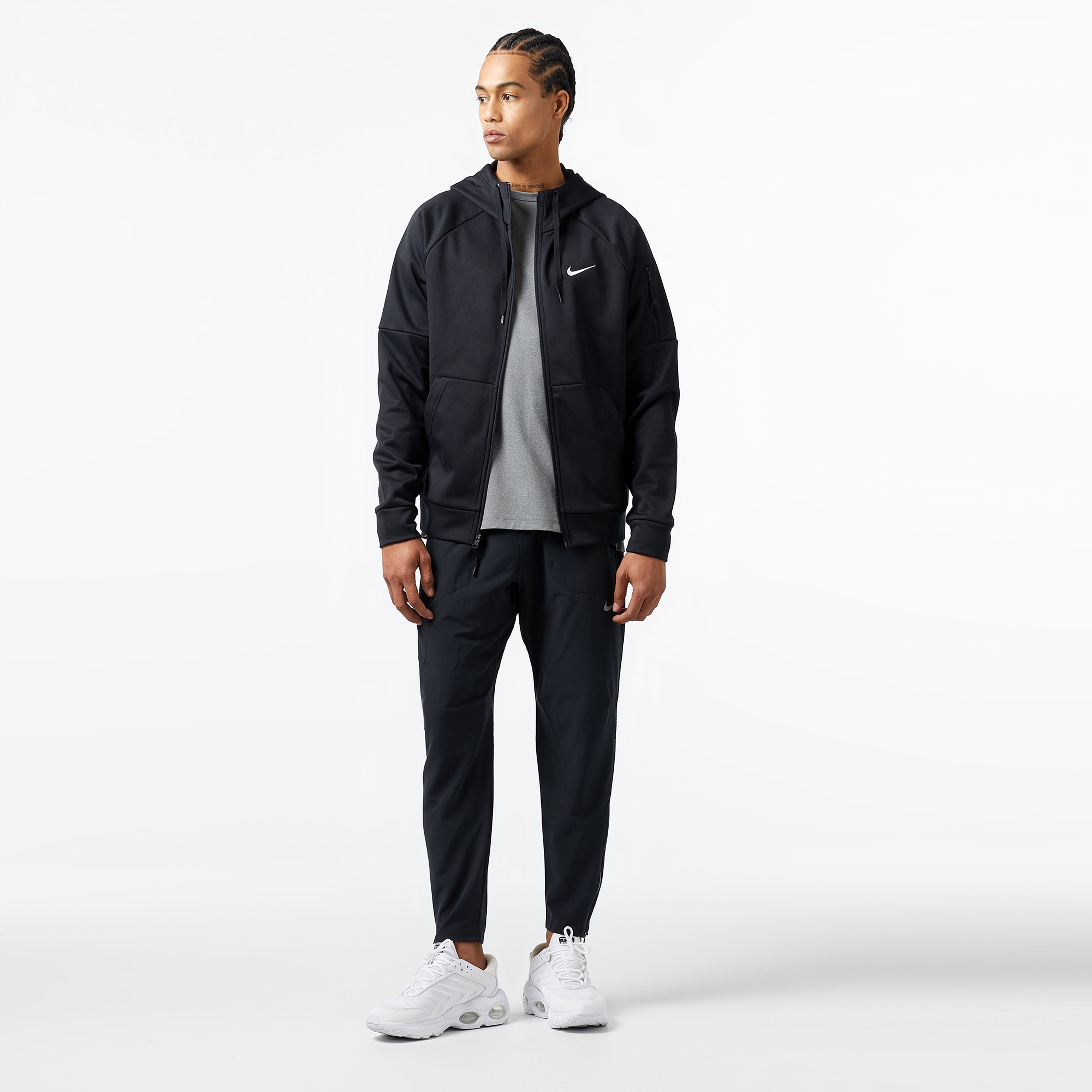 Nike Therma Erkek Siyah Sweatshirt