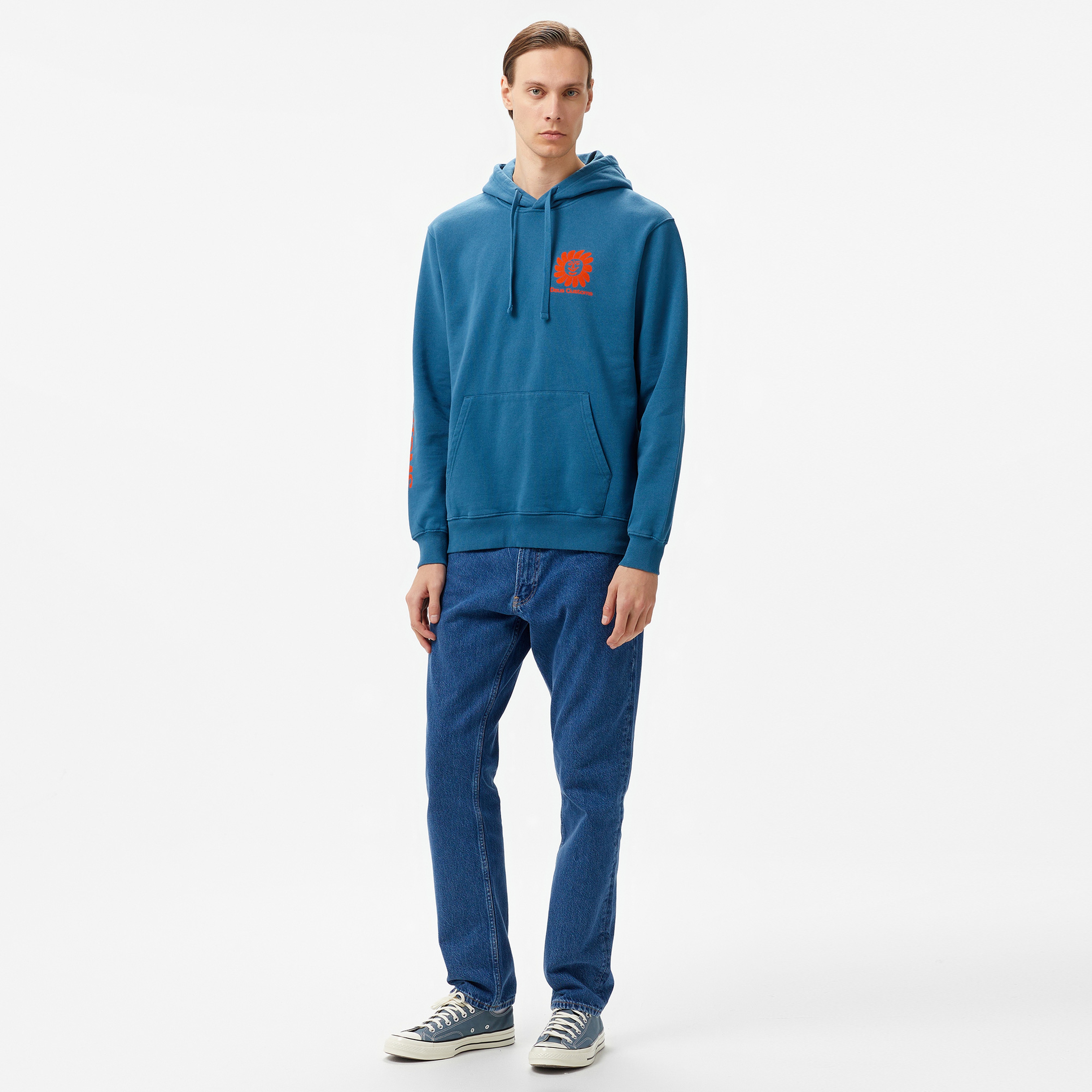 Deus Ex Machina Helios Erkek Mavi Hoodie