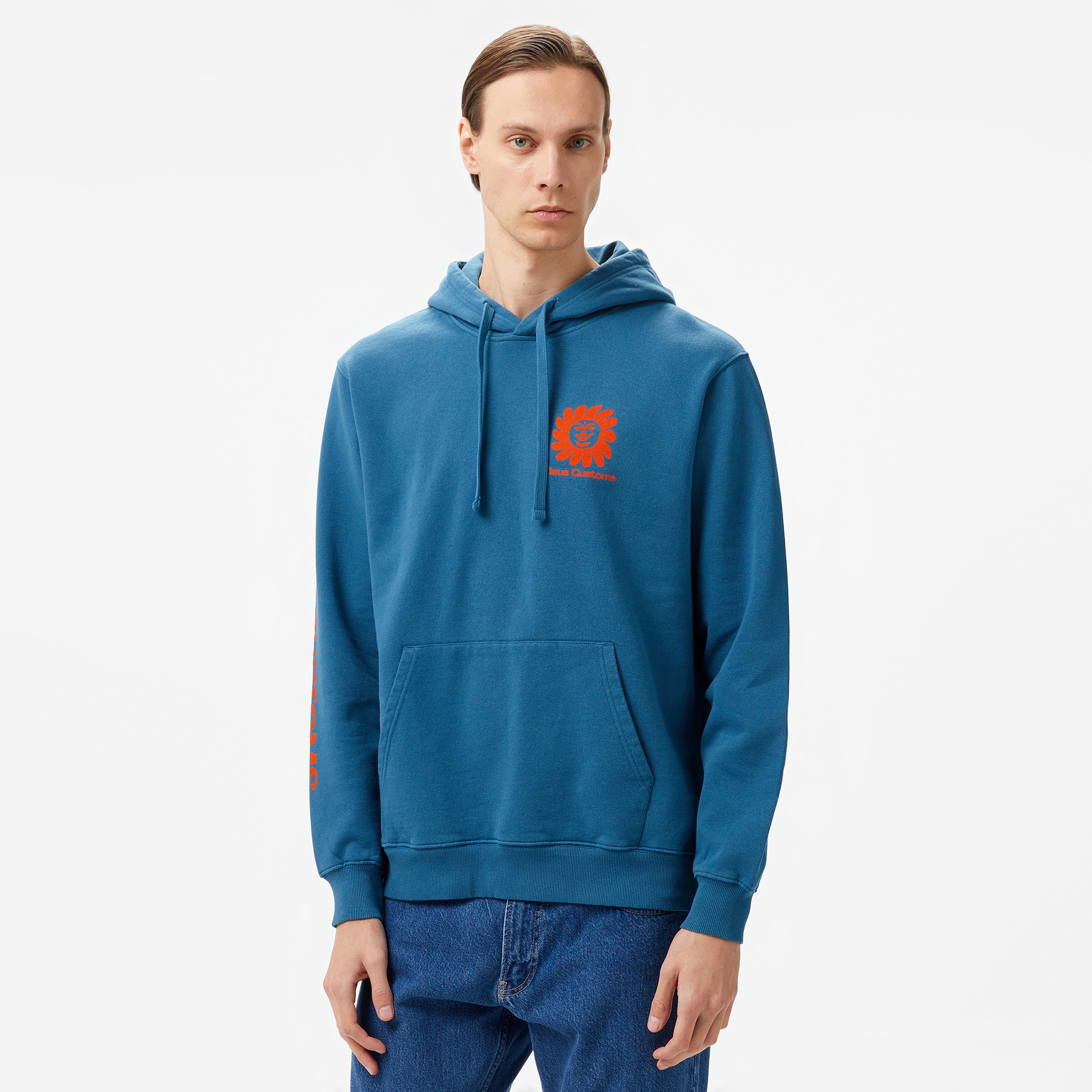 Deus Ex Machina Helios Erkek Mavi Hoodie