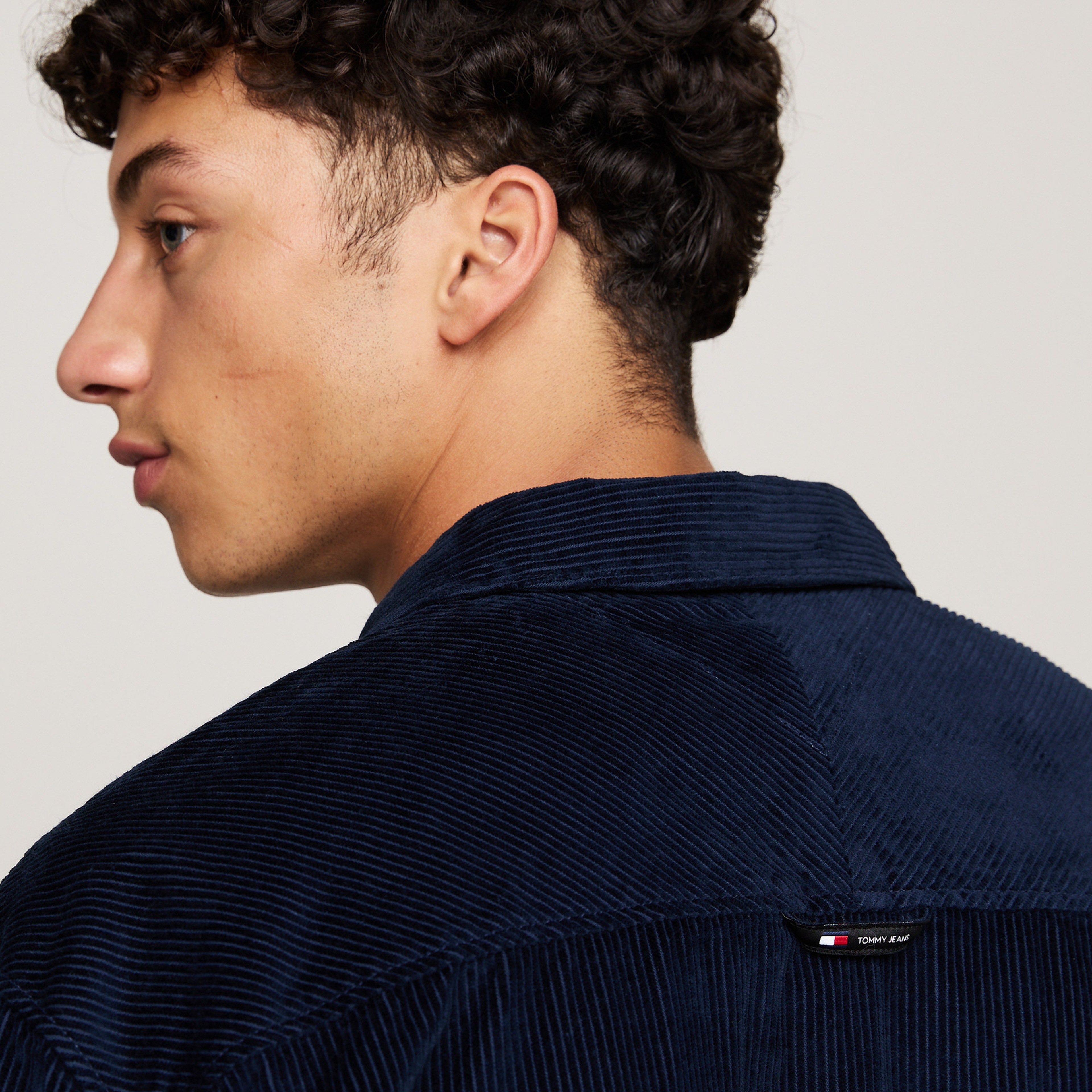 Tommy Jeans Erkek Mavi Gömlek