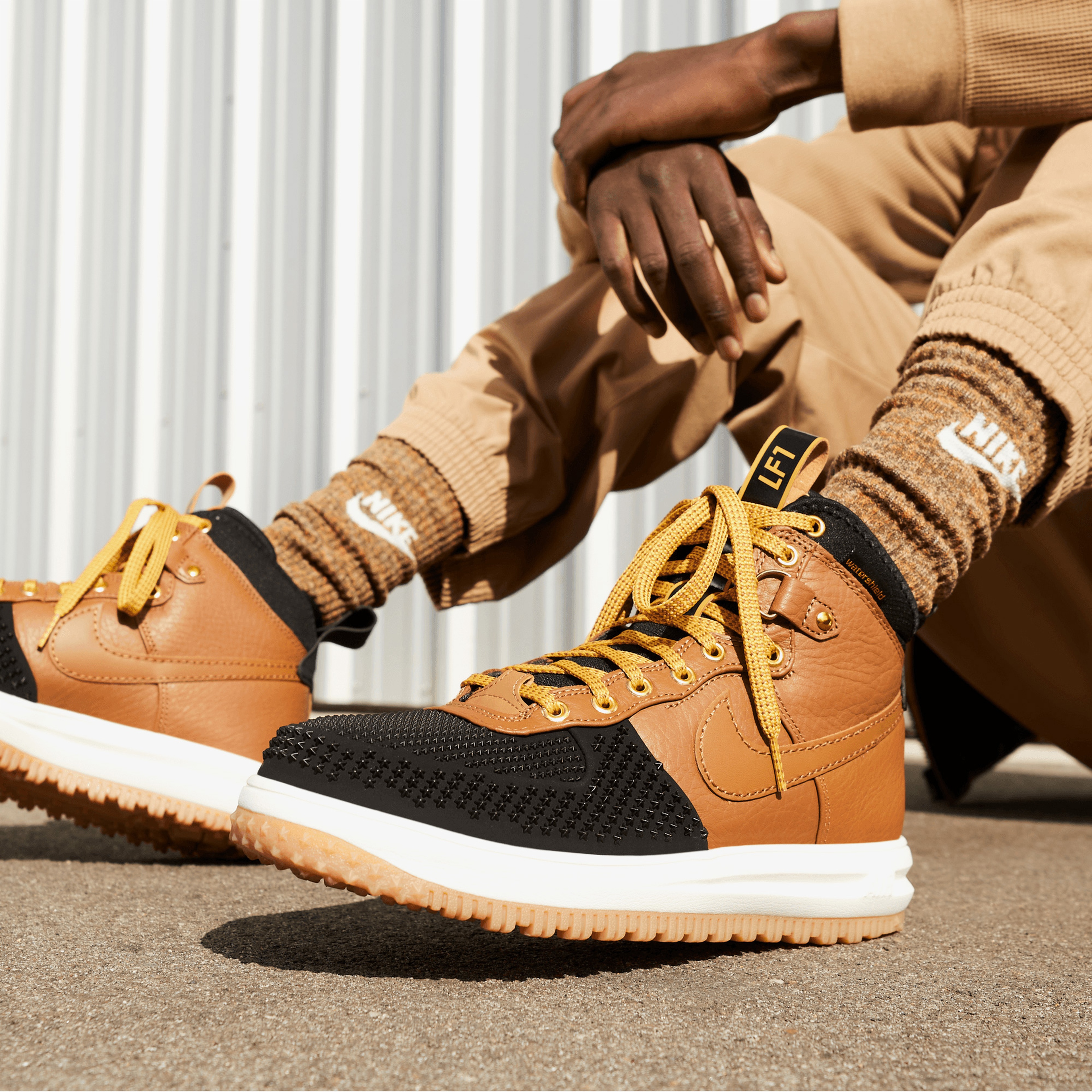 Nike Lunar Force 1 Duckboot Erkek Kahverengi Bot