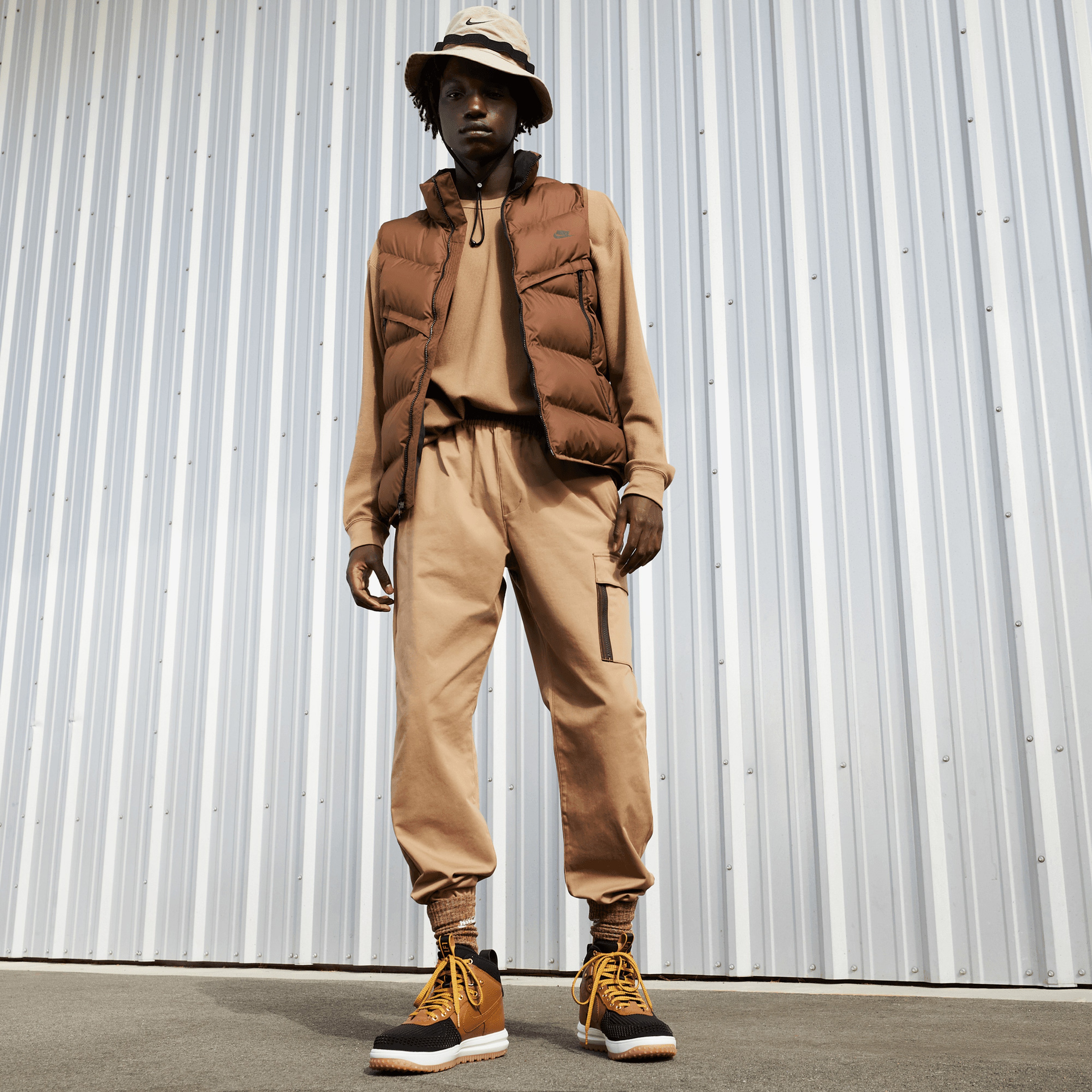 Nike Lunar Force 1 Duckboot Erkek Kahverengi Bot
