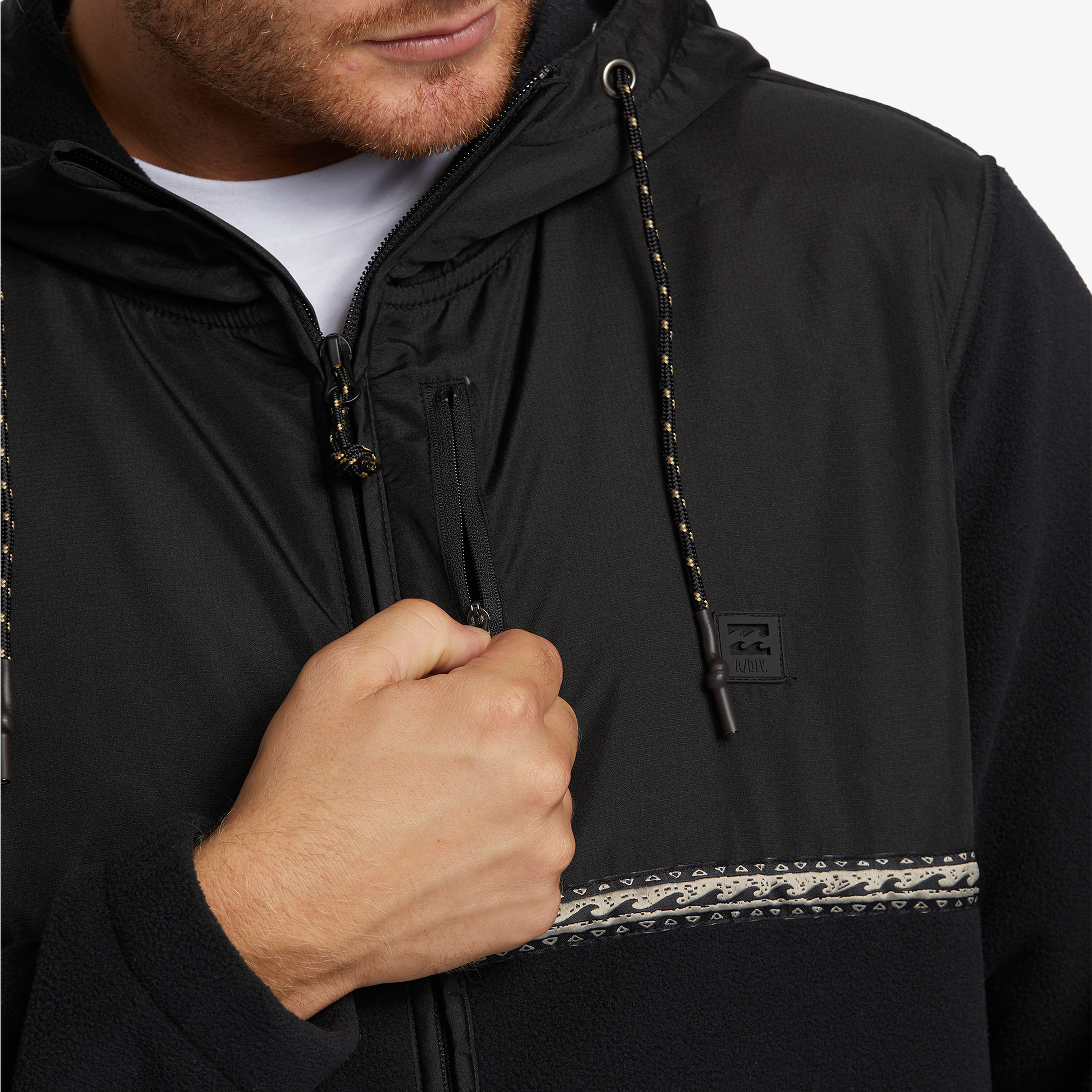 Billabong Boundary Lite Zip Erkek Siyah Polar