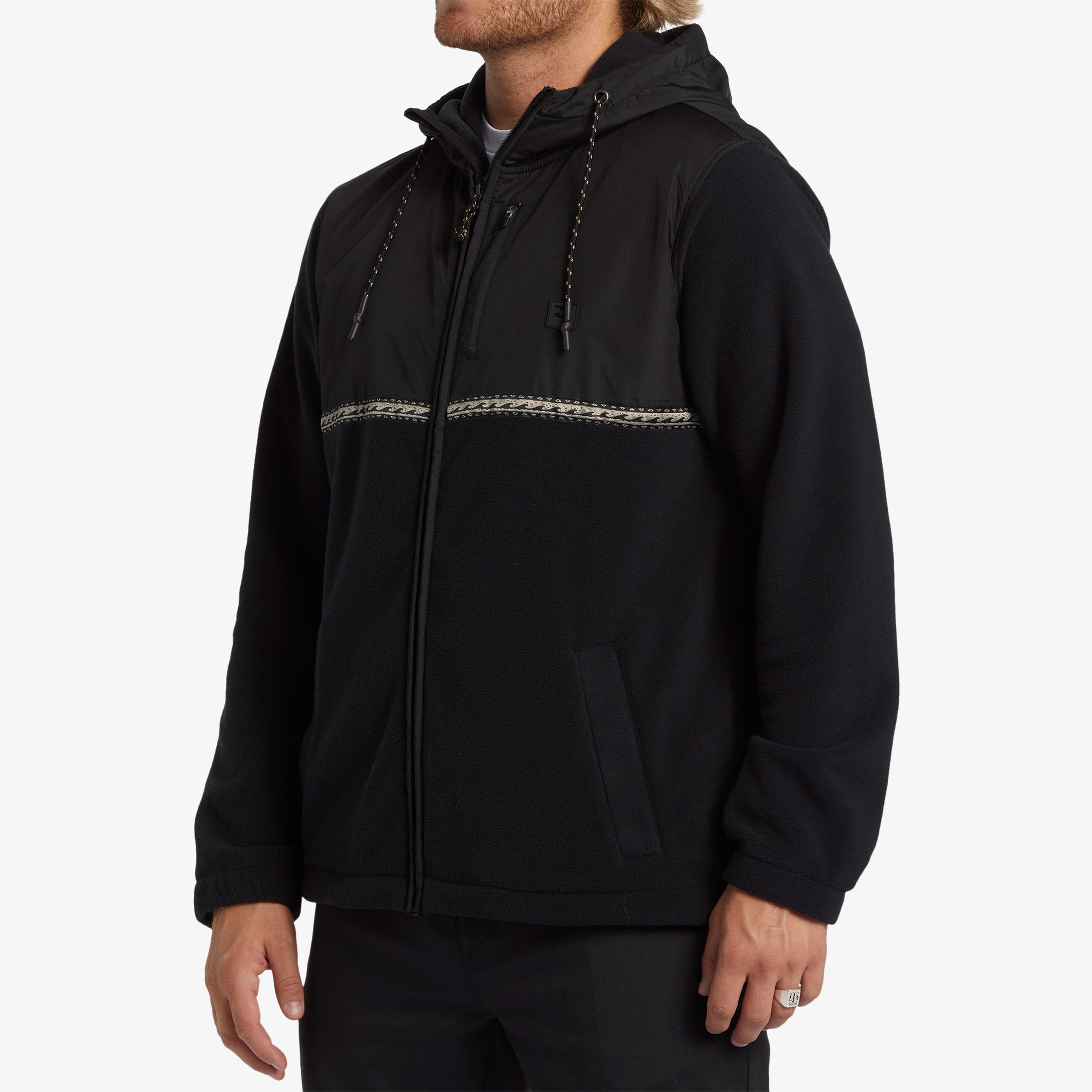 Billabong Boundary Lite Zip Erkek Siyah Polar
