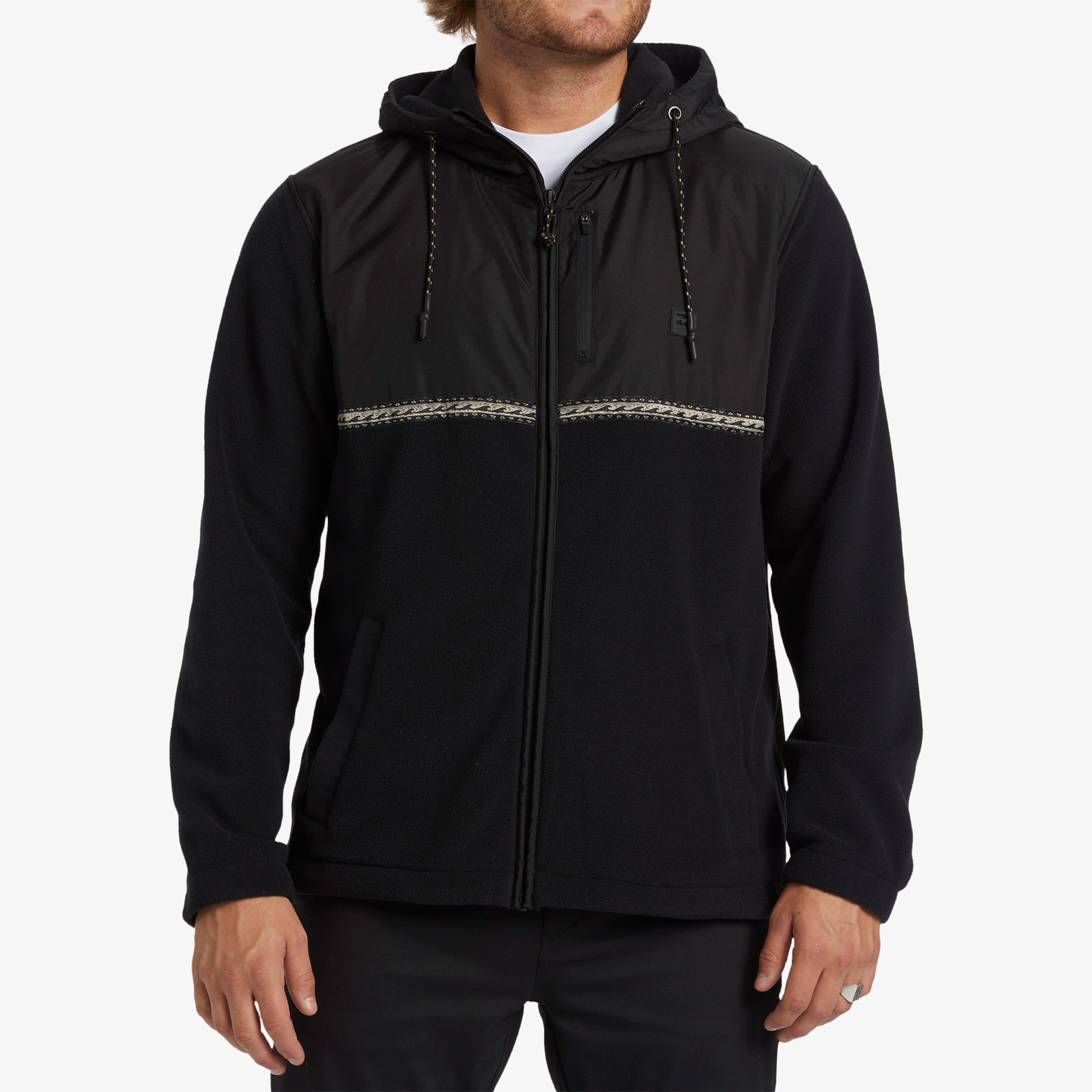 Billabong Boundary Lite Zip Erkek Siyah Polar