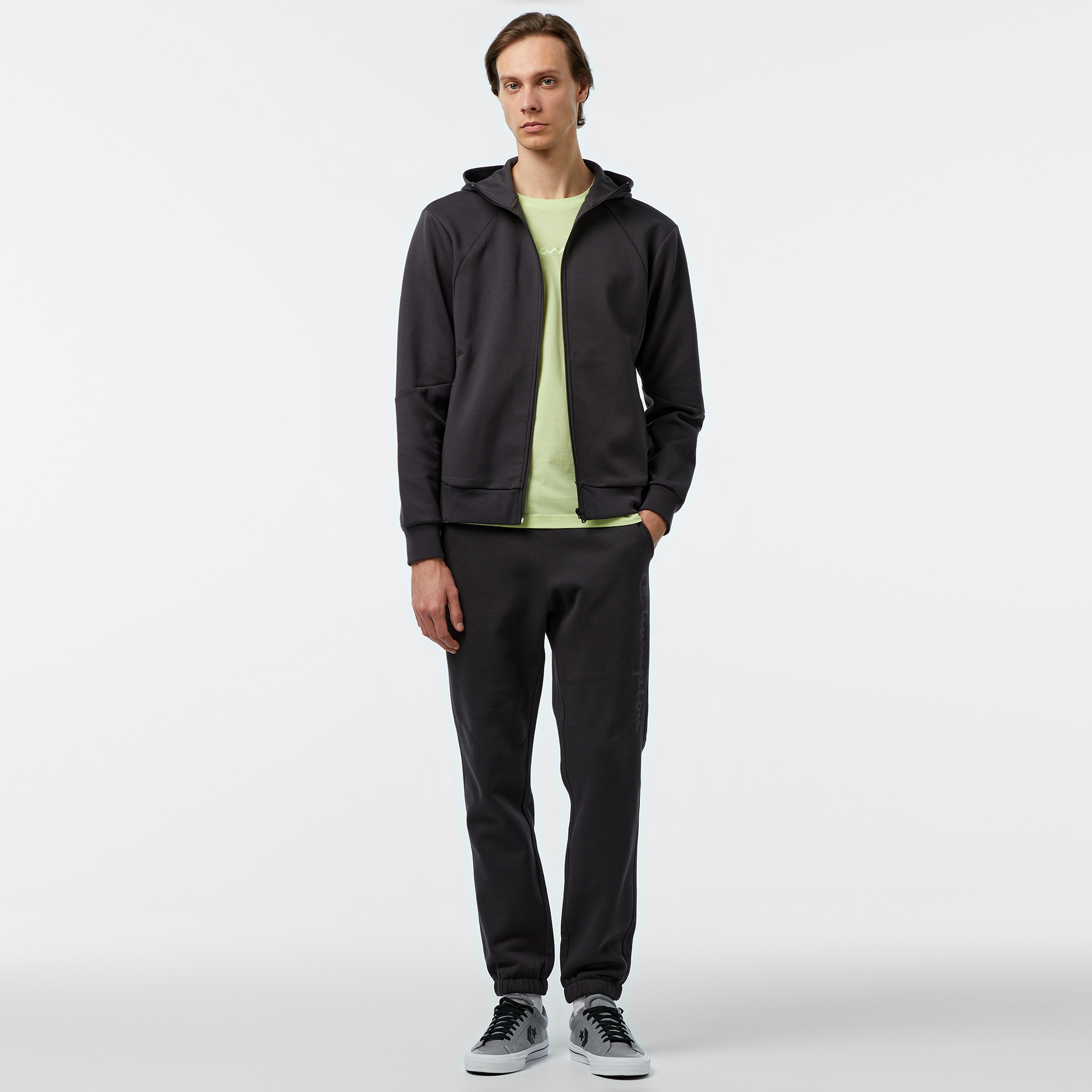 Champion Erkek Siyah Eşofman Üstü