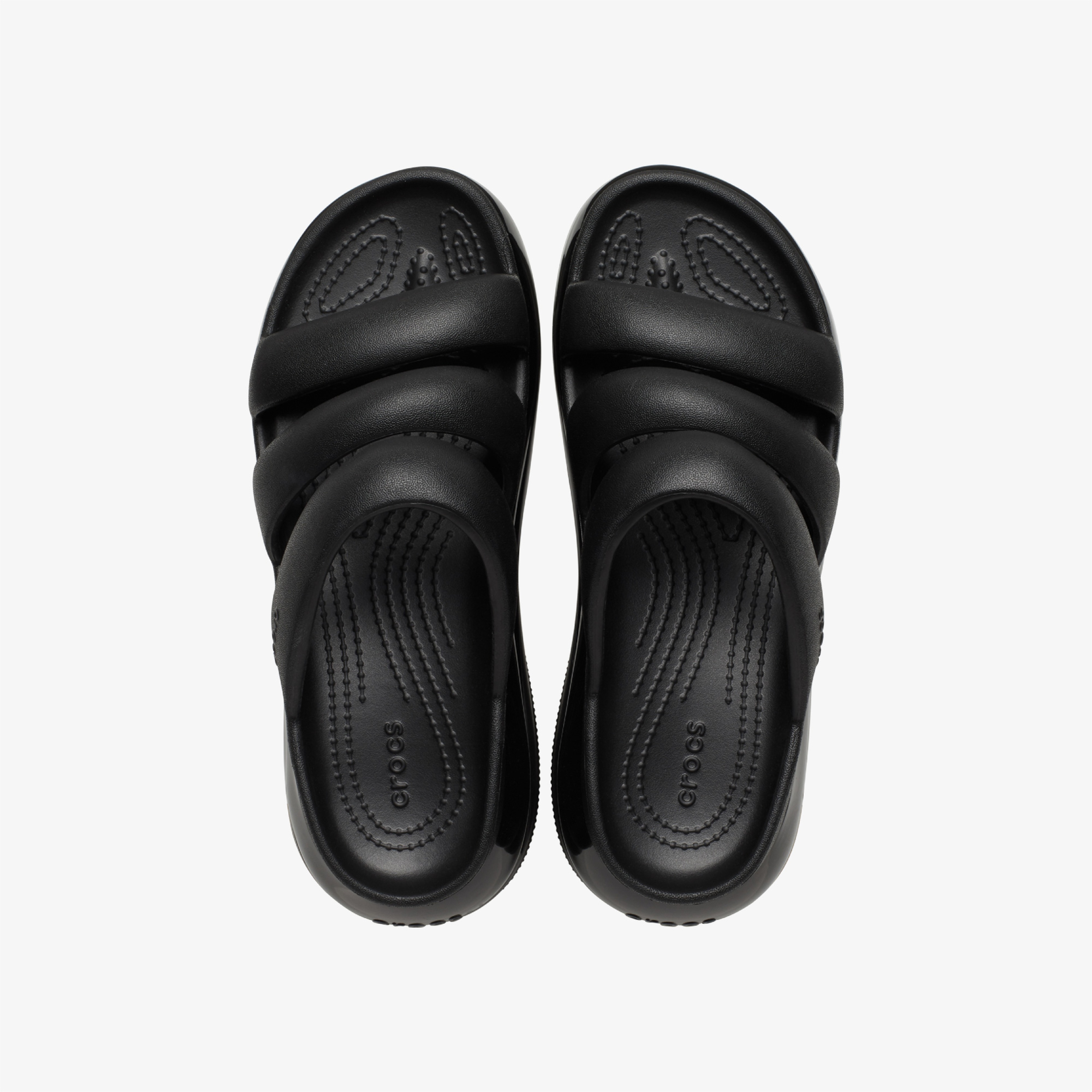 Crocs Mega Crush Triple Strap Kadın Siyah Terlik