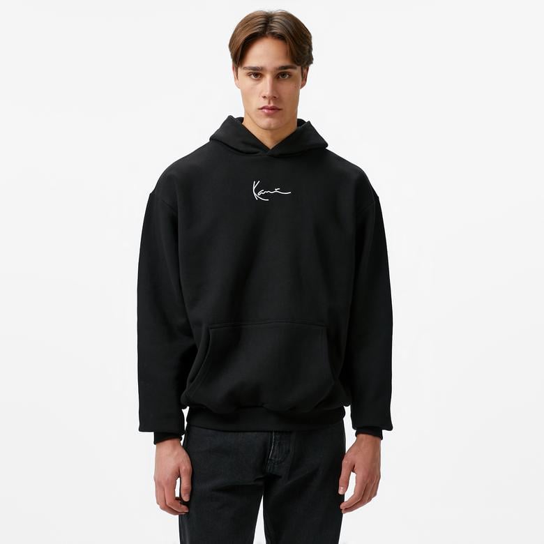 Karl Kani Small Signature Essential Os Erkek Siyah Sweatshirt