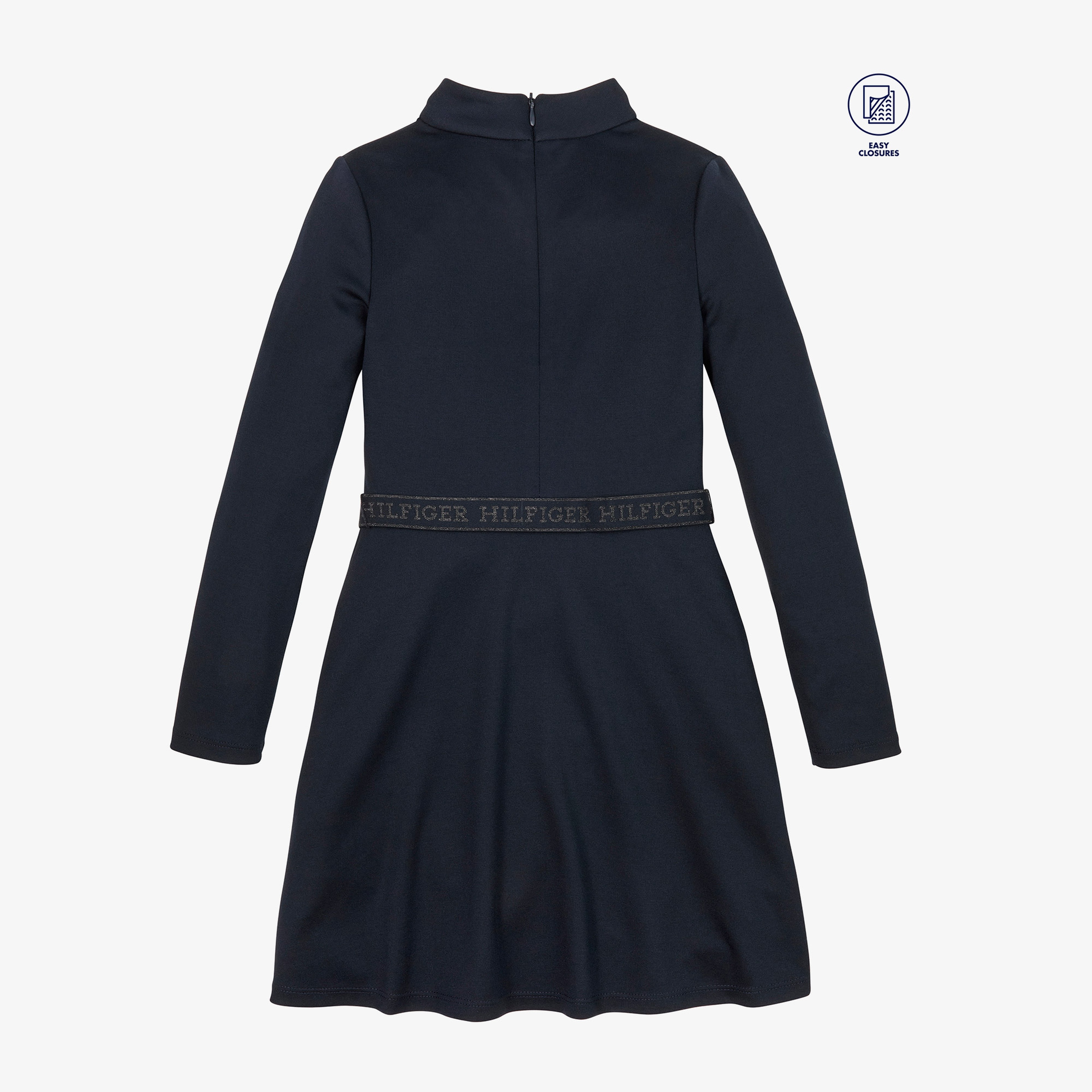 Tommy Hilfiger Adp Branded Punto Çocuk Mavi Elbise