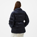 Calvin Klein Padded Satın Drawstringjacket Kadın Lacivert Mont