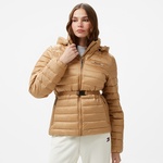 Calvin Klein Padded Smocking Kadın Bej Mont