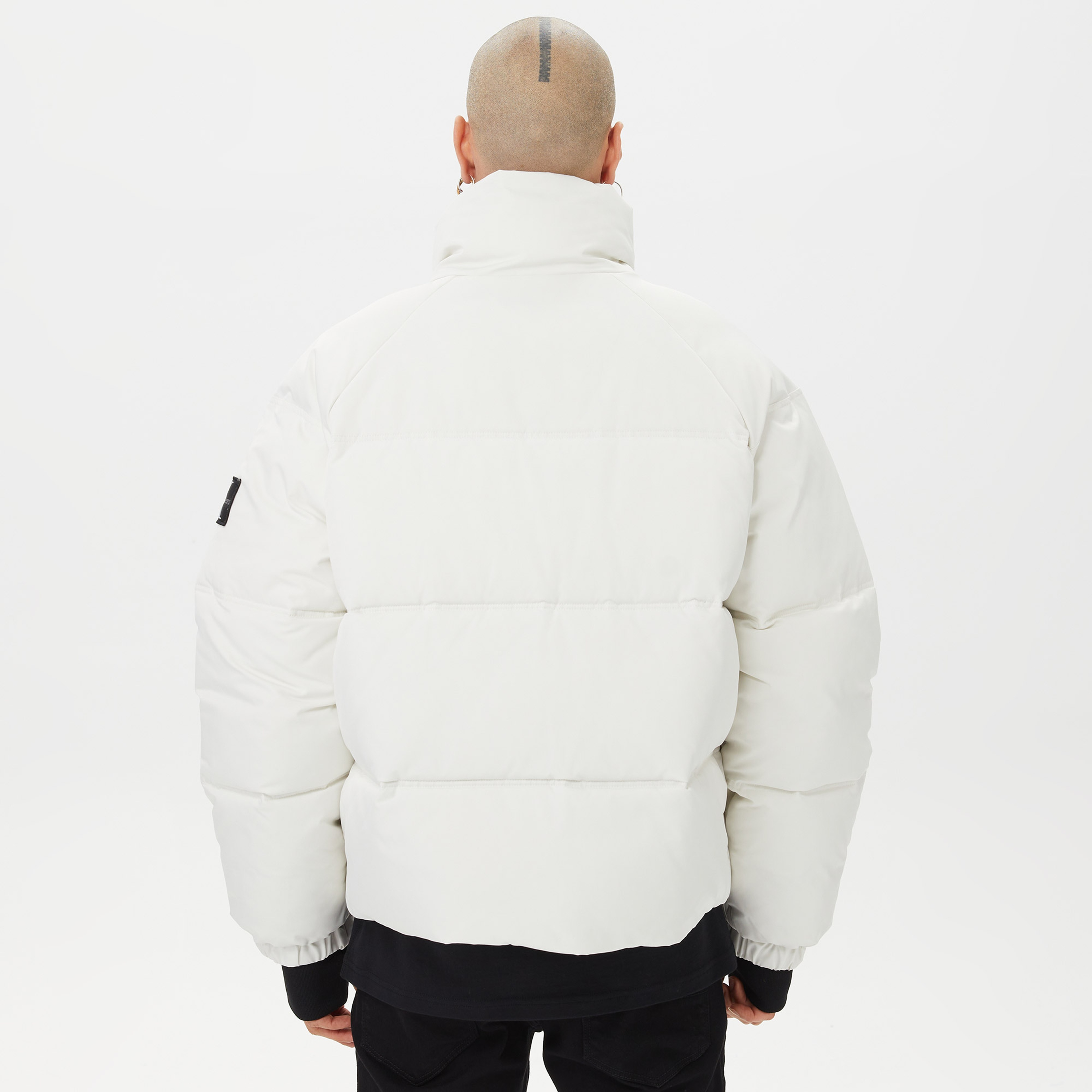 Calvin Klein Jeans Non-Down Technical Parka Erkek Beyaz Mont