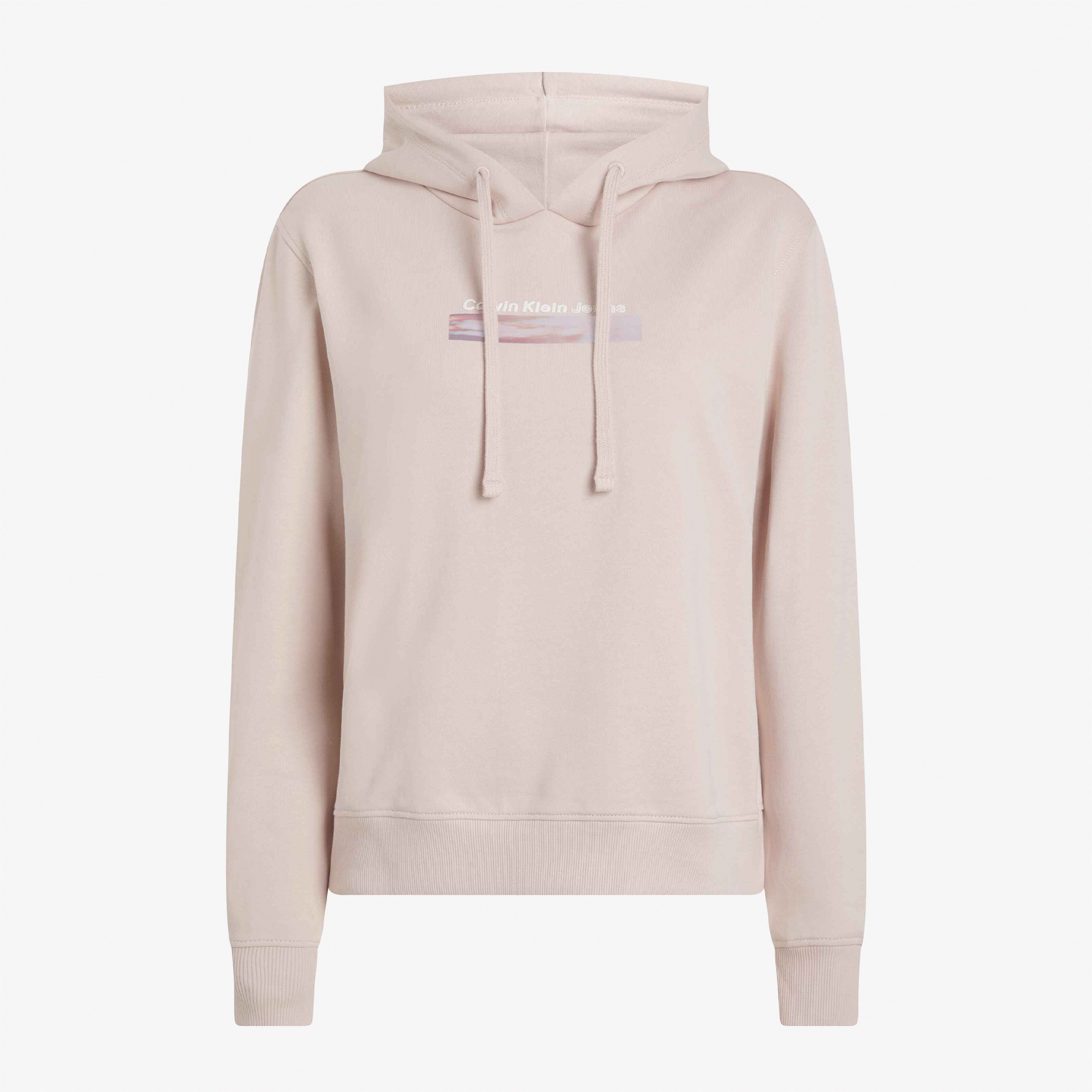 Calvin Klein Jeans Diffused Kadın Pembe Sweatshirt